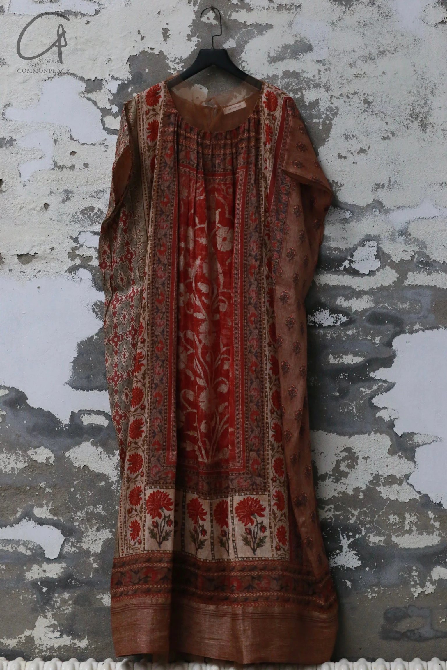 INTO THE EAST 24 Autumn and Winter Silk and Linen Printed Tulle Dress ITE-E1YGAW005NCC21DS-YH Printed - Image 9