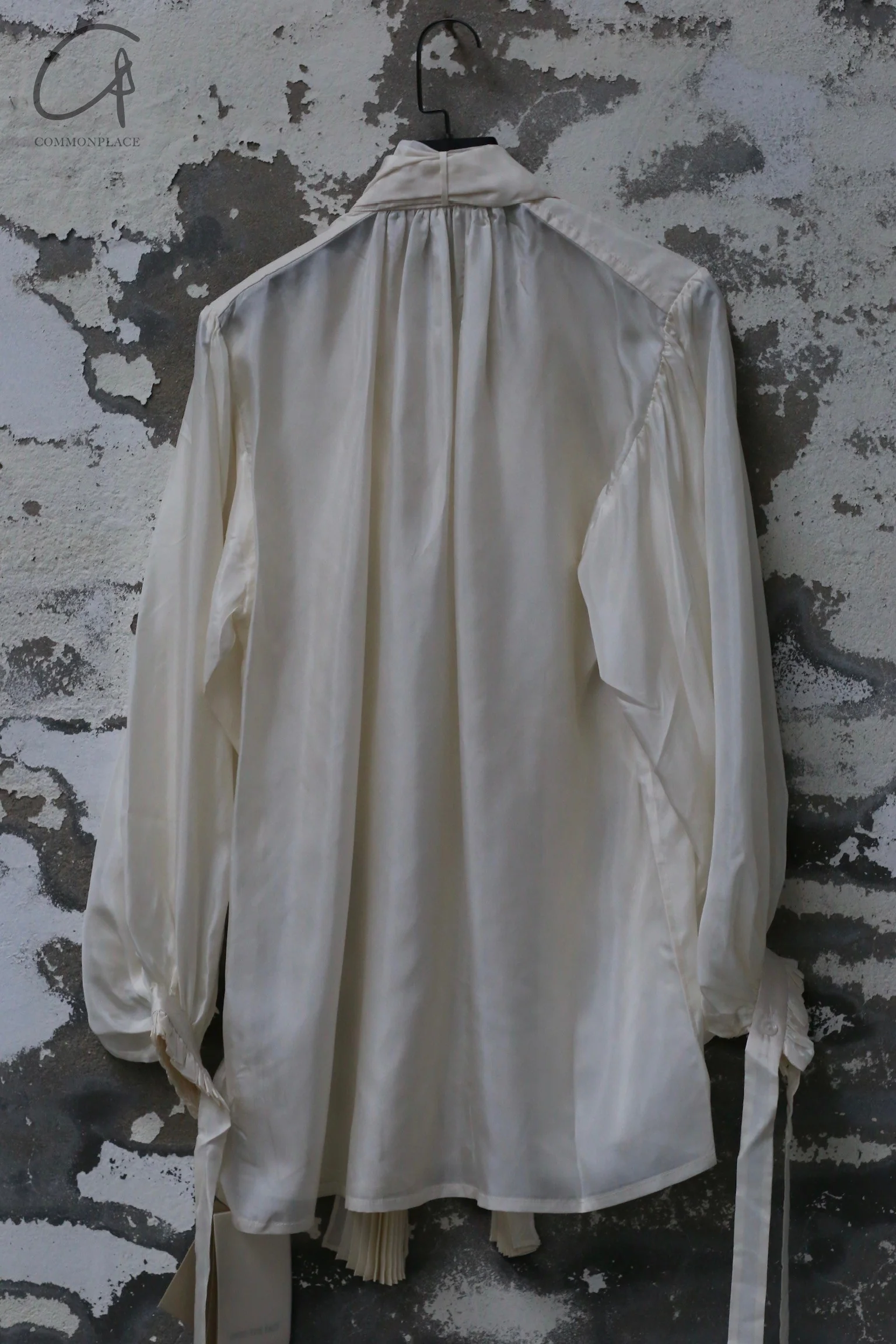 INTO THE EAST 24 Autumn and Winter Silk Lace-up Shirt ITE-E1YGAW007WT20SH-BAI White E1YGAW007WT20SH E1YGAW008KT21SH - Image 11
