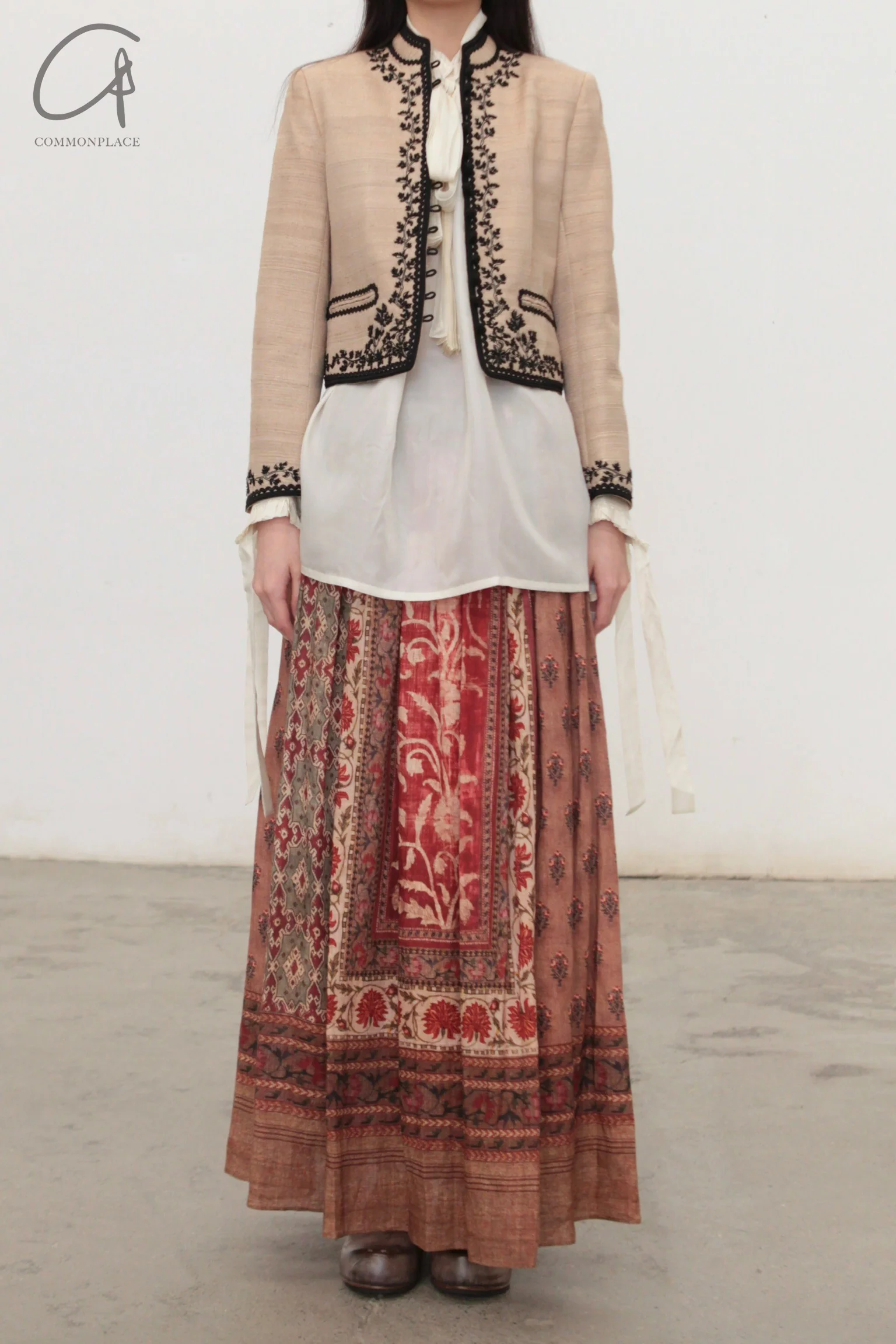 INTO THE EAST 24 Autumn and Winter Silk Lace-up Shirt ITE-E1YGAW007WT20SH-BAI White E1YGAW007WT20SH E1YGAW008KT21SH - Image 17