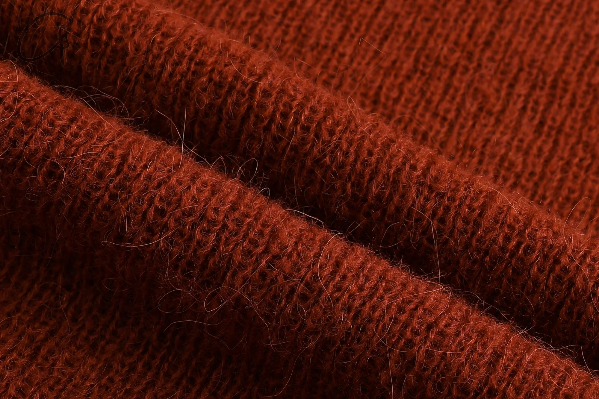 INTO THE EAST 24 Autumn and Winter Wool Blend Asymmetric Knit Top ITE-E1YGAW012RE20TP-HONG Red - Image 6