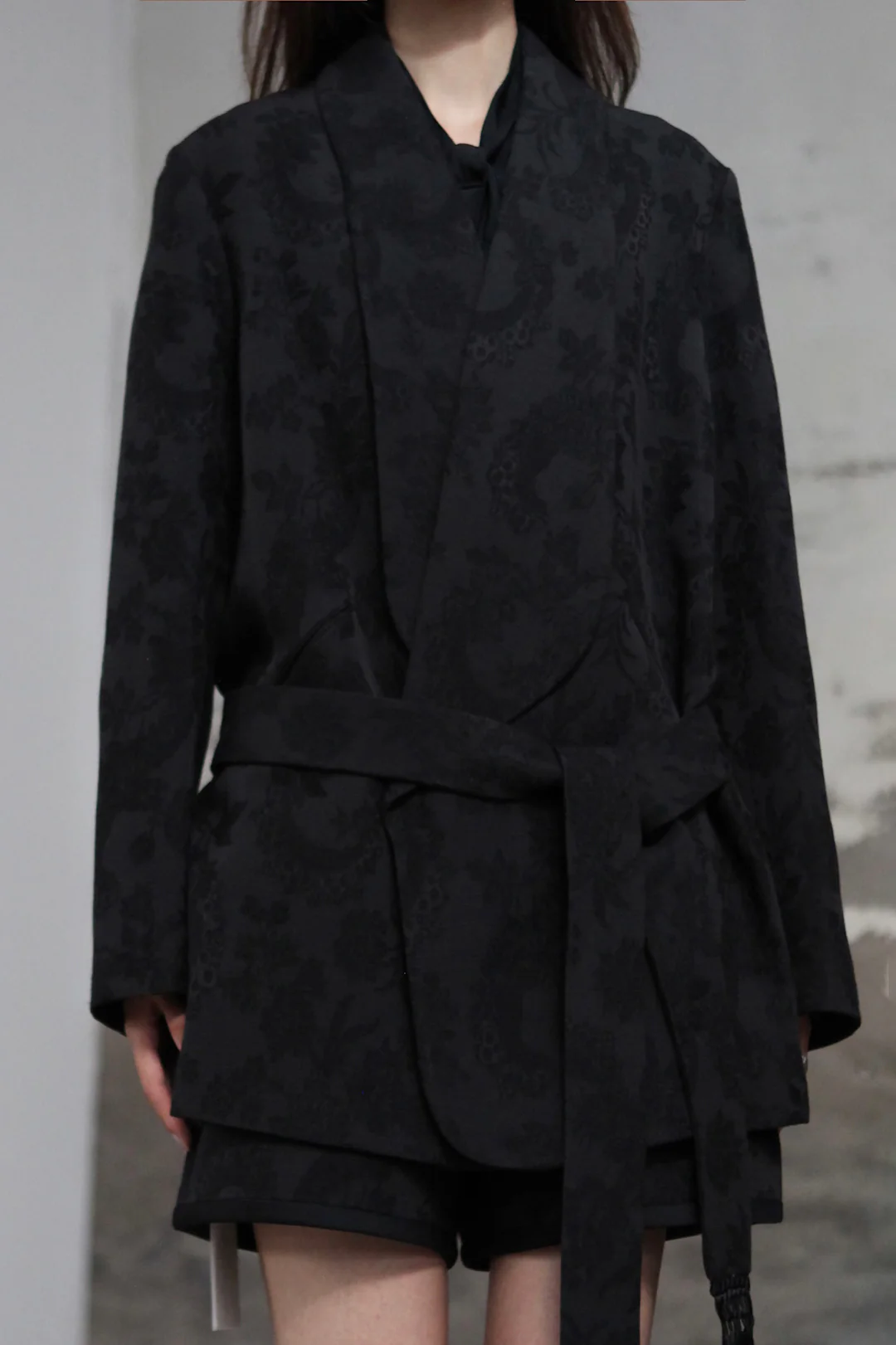 INTO THE EAST 25 Autumn/Winter Dark Jacquard Tassel Lace-up Jacket/Vest/Shorts ITE-E1DGAW027BL20JK-HEI Jacket