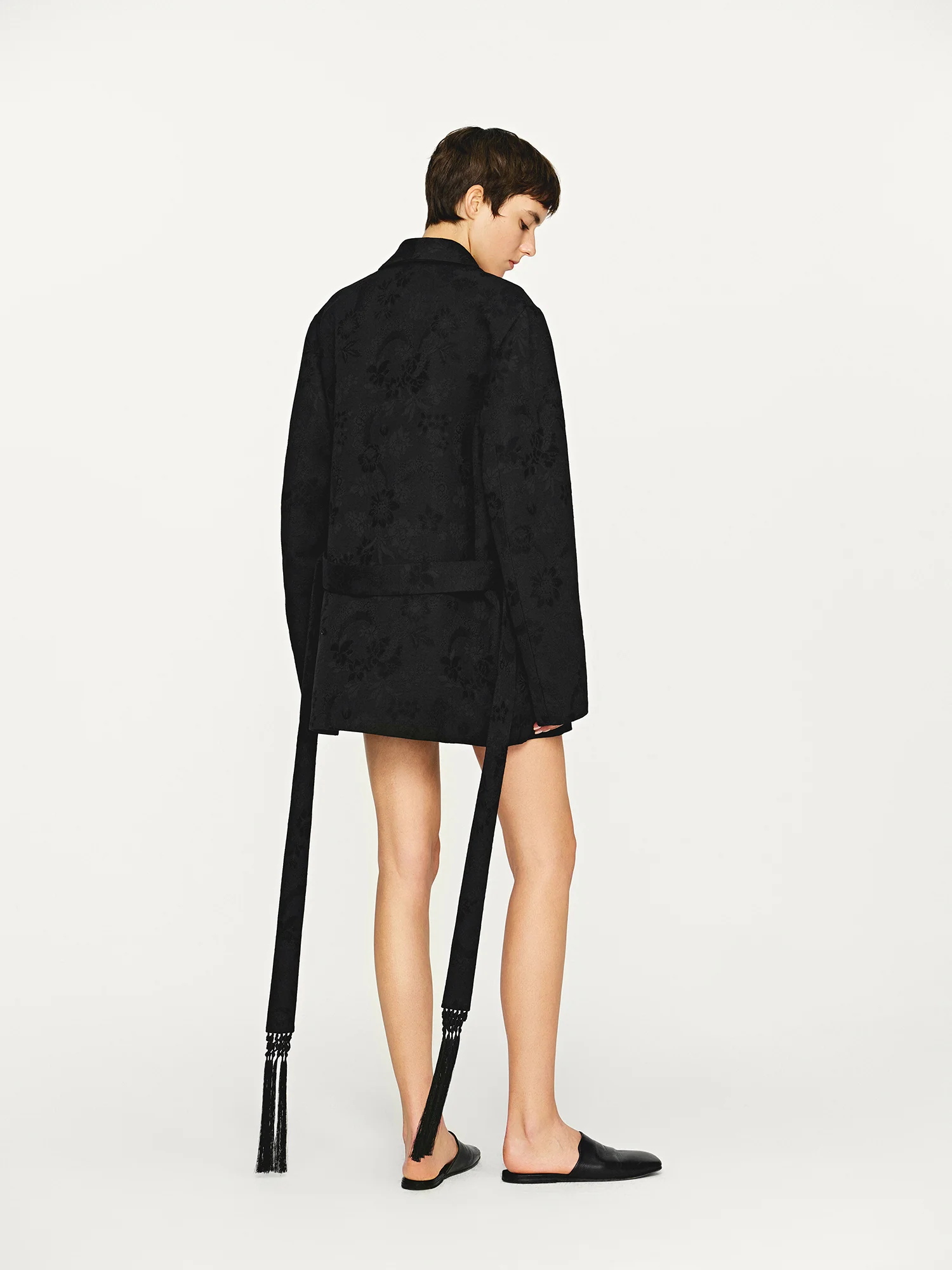 INTO THE EAST 25 Autumn/Winter Dark Jacquard Tassel Lace-up Jacket/Vest/Shorts ITE-E1DGAW027BL20JK-HEI Jacket - Image 14