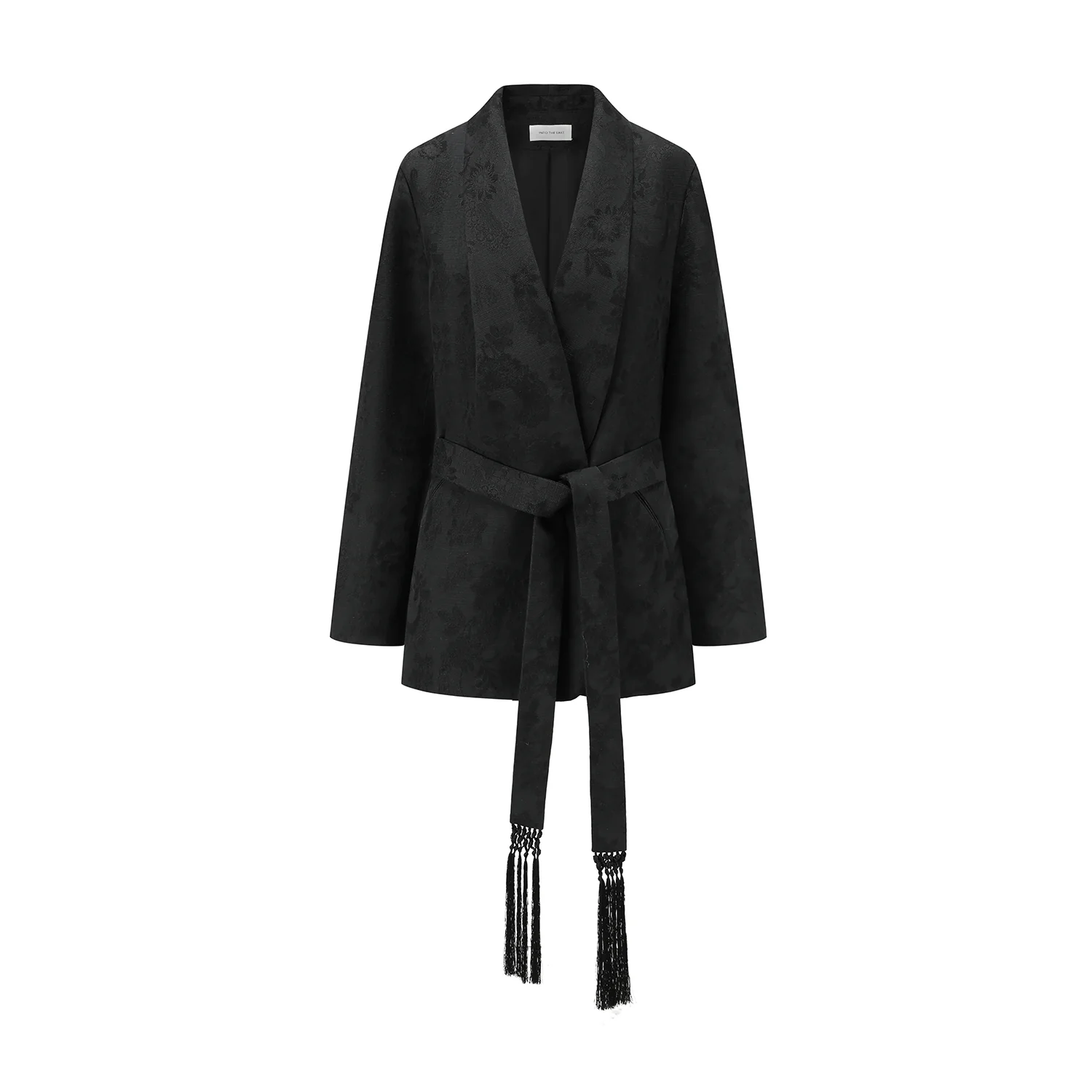INTO THE EAST 25 Autumn/Winter Dark Jacquard Tassel Lace-up Jacket/Vest/Shorts ITE-E1DGAW027BL20JK-HEI Jacket - Image 5
