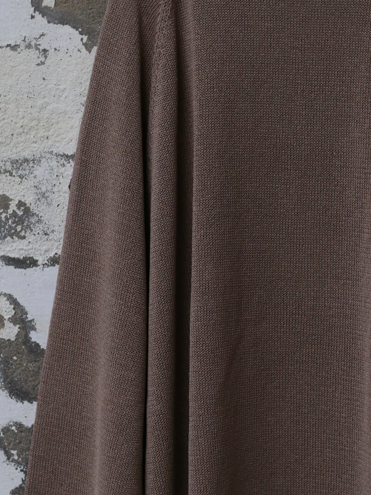 INTO THE EAST 25 Spring/Summer Khaki Gray Minimalist Knitted Long Cardigan ITE-E1DGSS010GY20KT-KQH Khaki Gray - Image 7