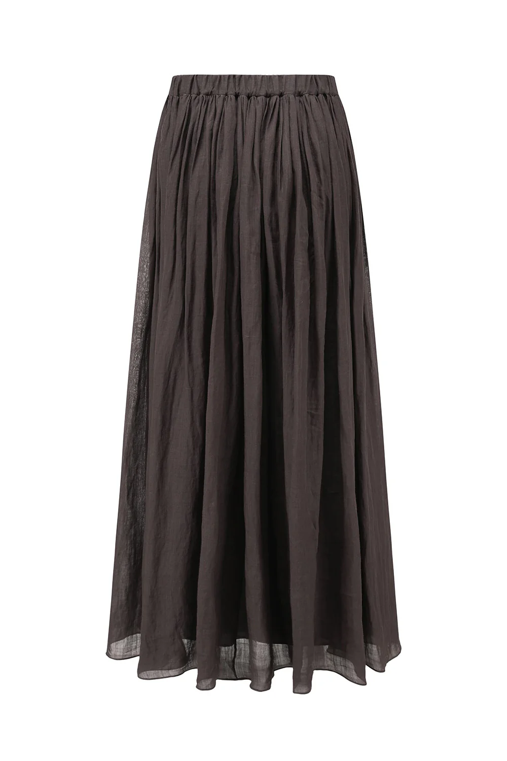INTO THE EAST 25 Spring/Summer Ramie One-shoulder Top/Collar Ribbon Top/Pleated Skirt ITE-E1DGSS010CF20SK-KA Skirt - Image 2