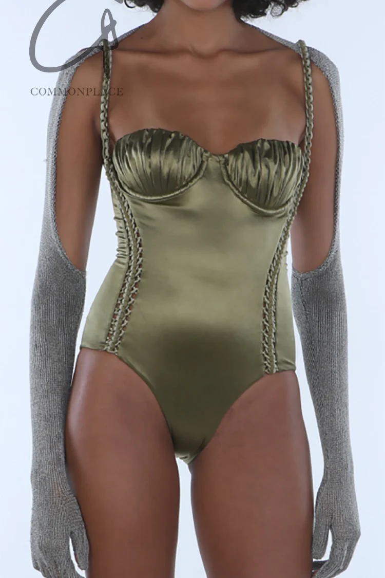 ISA BOULDER bodysuit RS24WOP02 grass gold PIB7 - Image 3