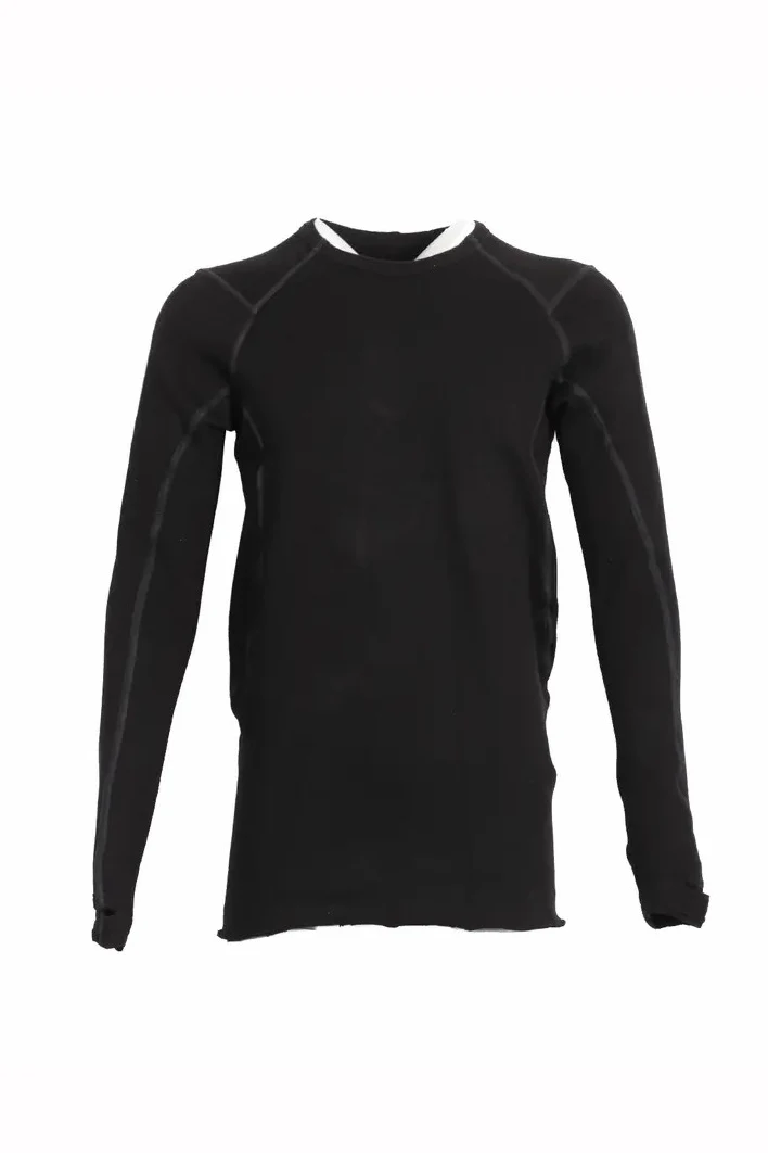 isaac sellam (base shirt) APAISE LT BRRR18-NOIR - Image 5