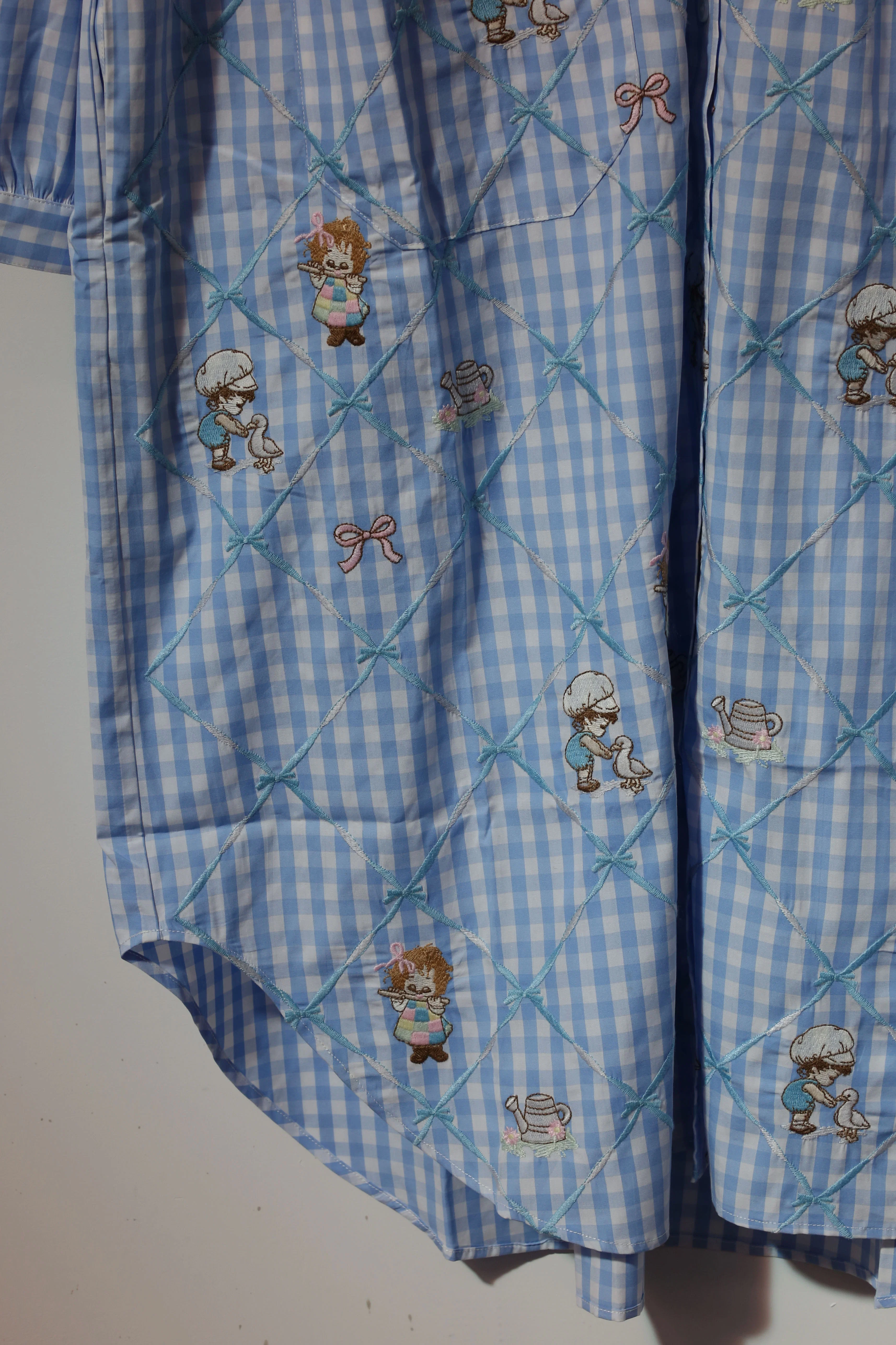 Jennyfax children's dream gown JFAW21B011 blue plaid - Image 11