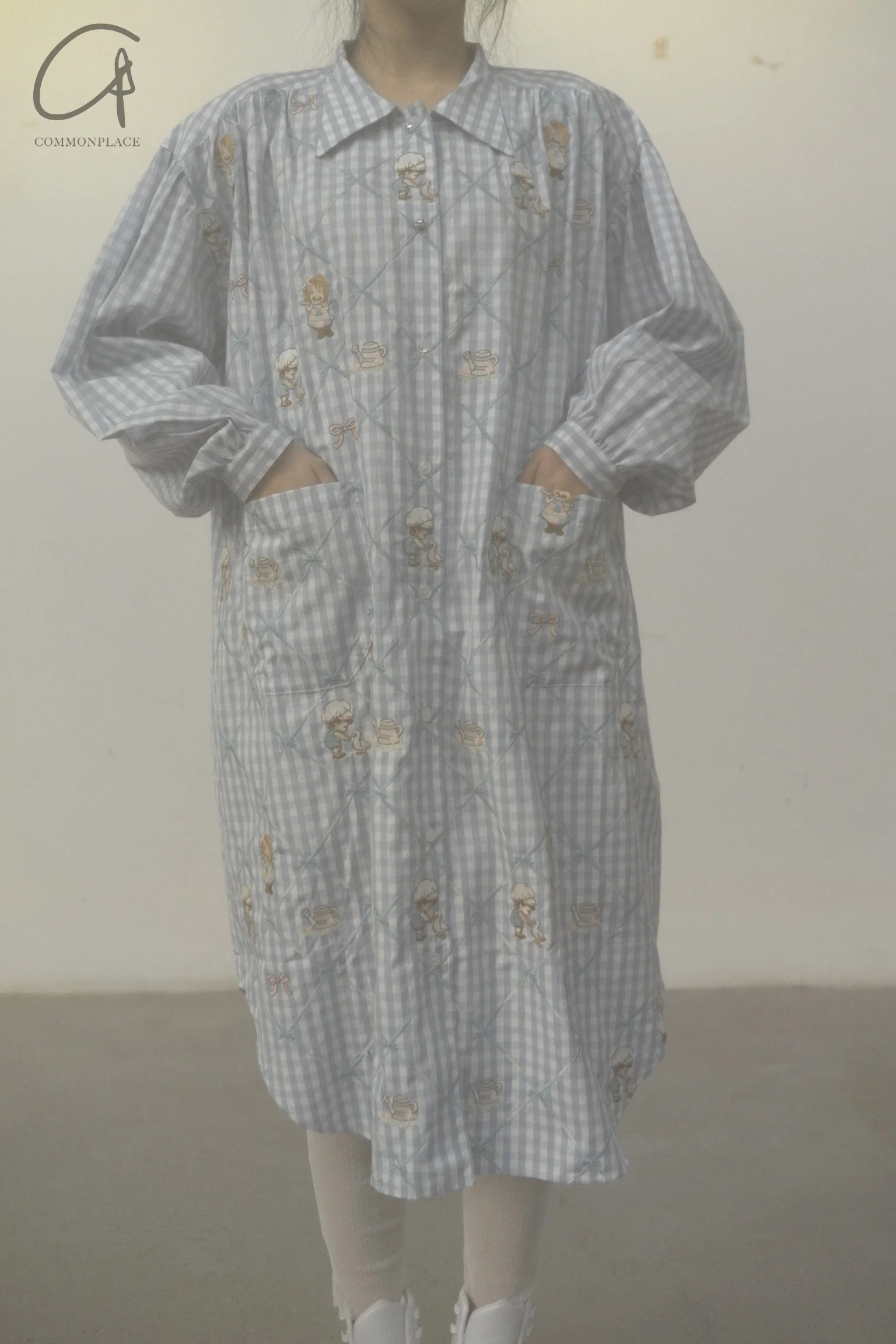 Jennyfax children's dream gown JFAW21B011 blue plaid - Image 26