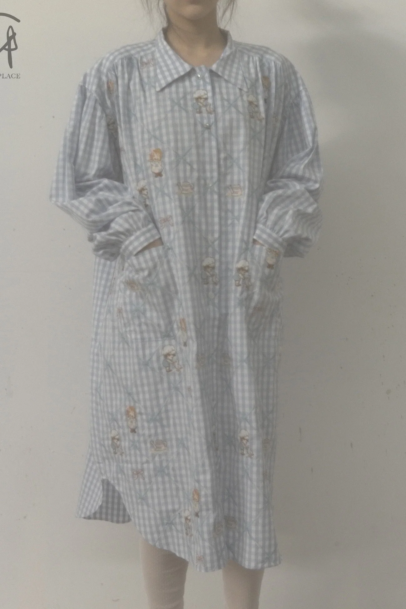 Jennyfax children's dream gown JFAW21B011 blue plaid - Image 27