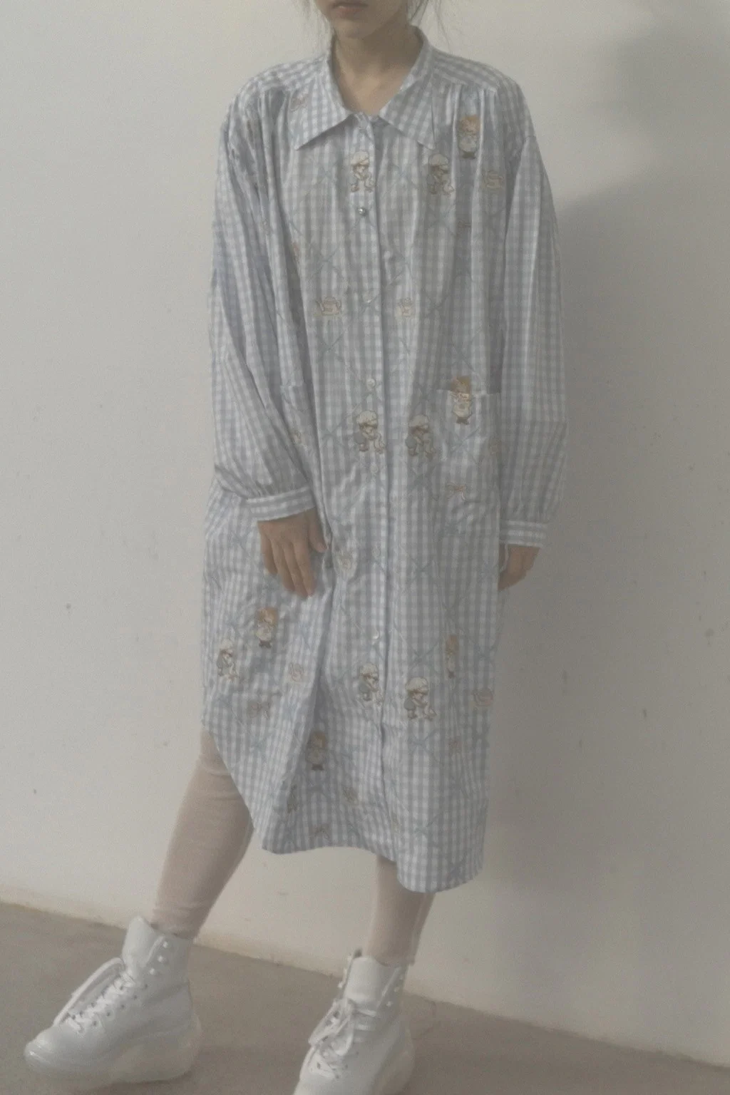 Jennyfax children's dream gown JFAW21B011 blue plaid - Image 28