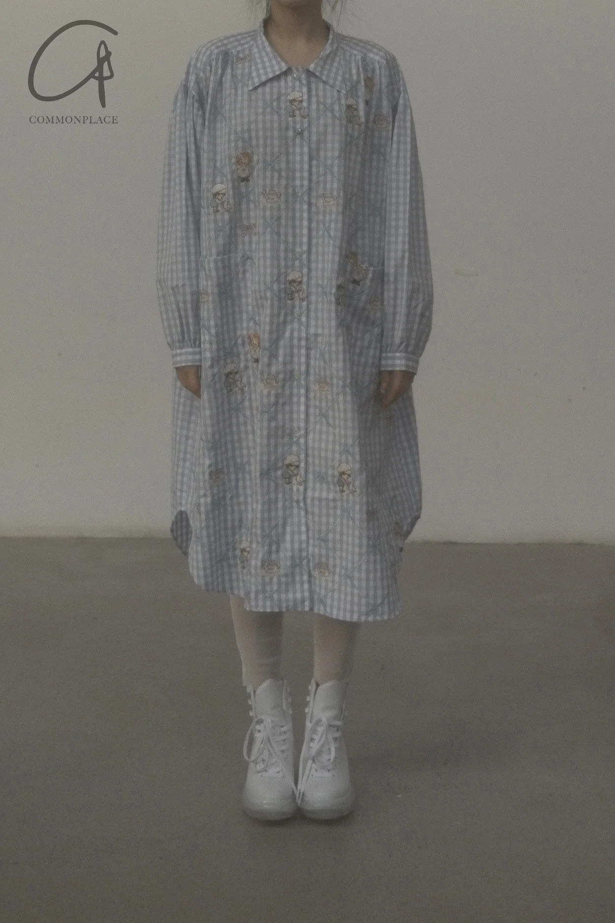Jennyfax children's dream gown JFAW21B011 blue plaid - Image 29