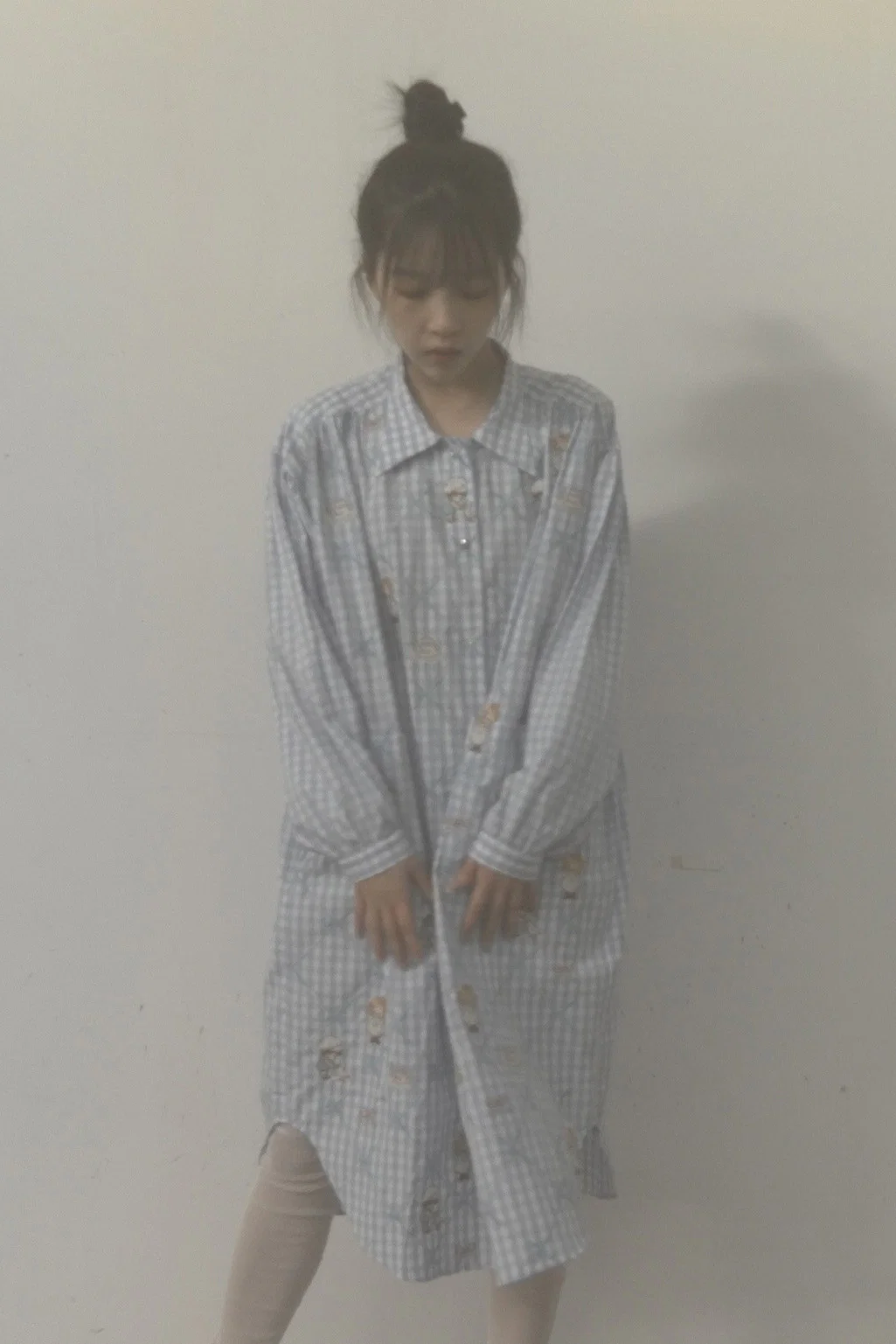 Jennyfax children's dream gown JFAW21B011 blue plaid - Image 30