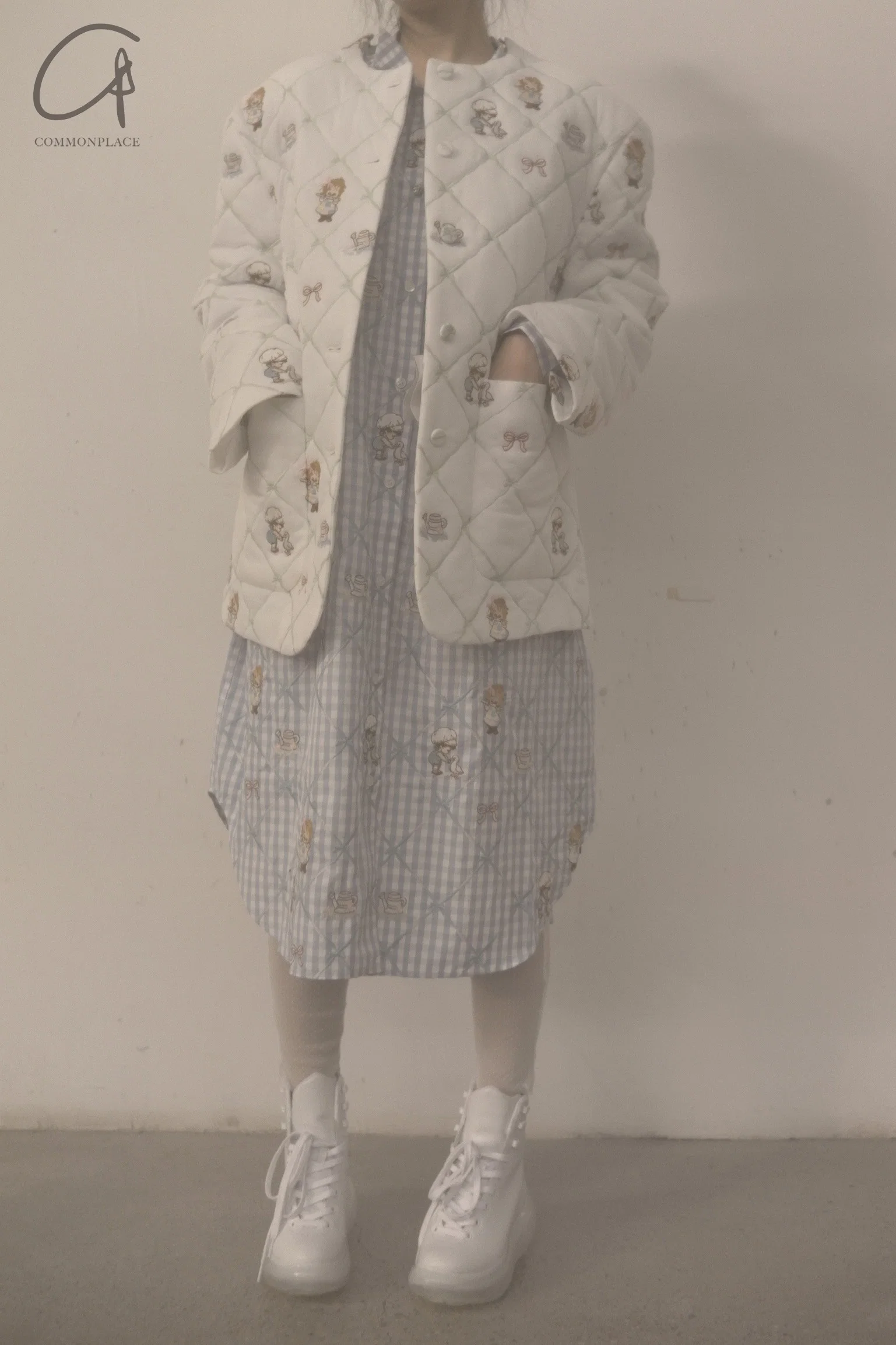 Jennyfax children's dream gown JFAW21B011 blue plaid - Image 31