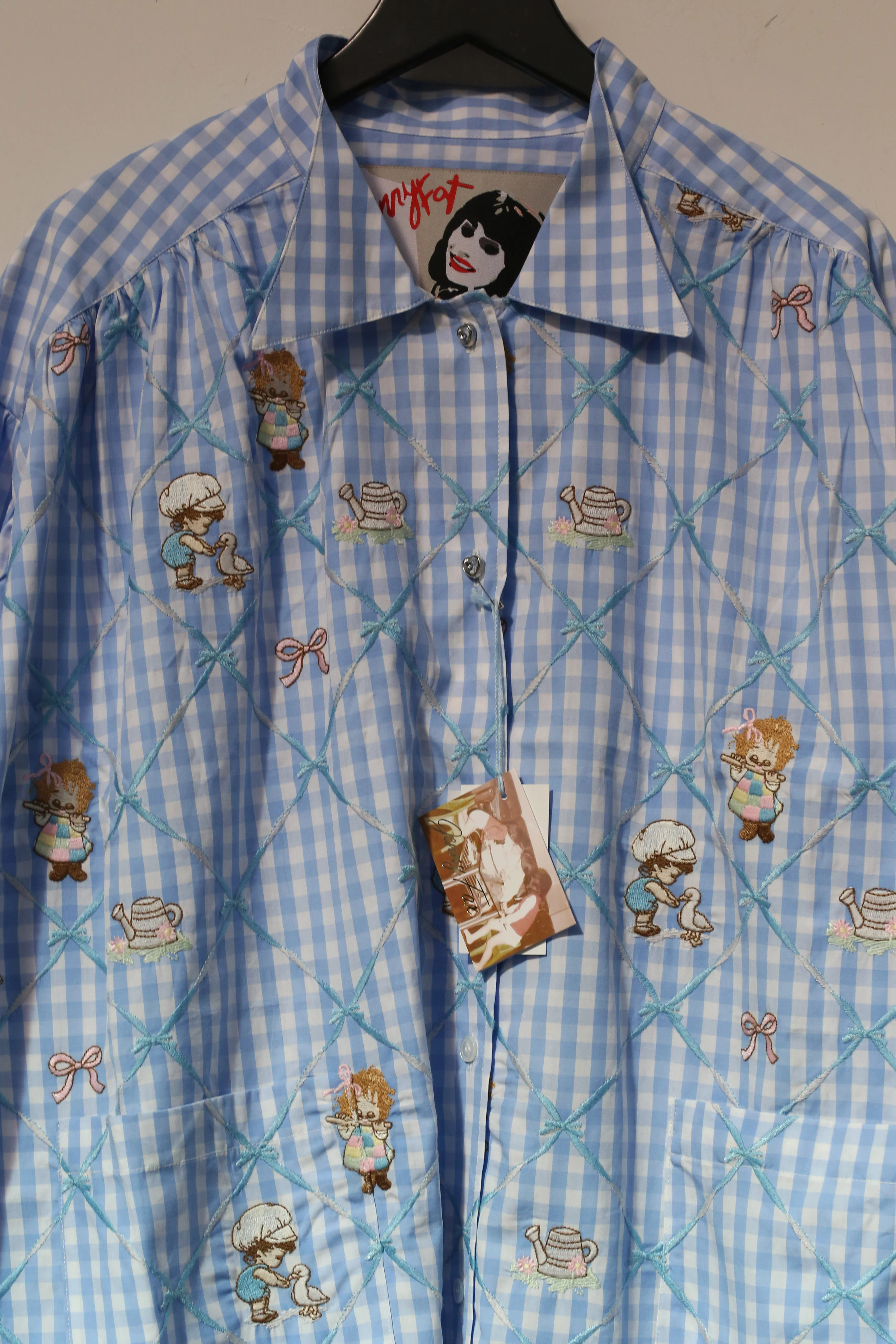 Jennyfax children's dream gown JFAW21B011 blue plaid - Image 7
