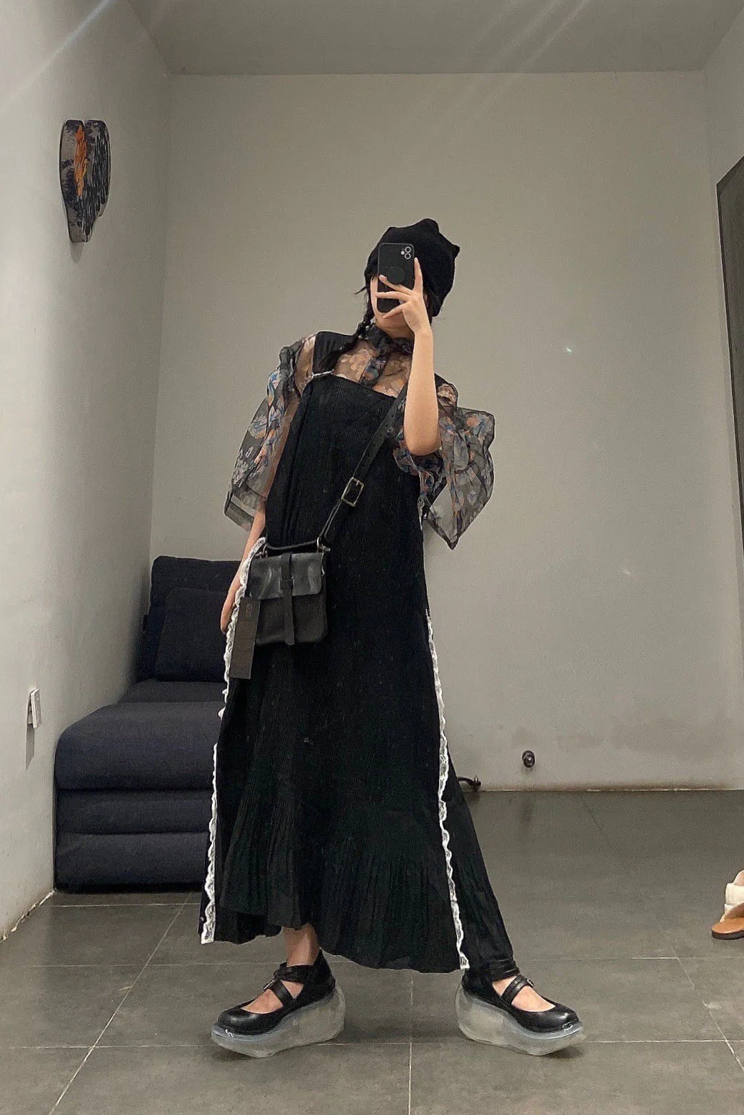 Jenny Fax Japan transparent air cushion original Mary Jane height increasing shoes series collection JF-JFAW21SHOE01-HEI black PJF4 - Image 24