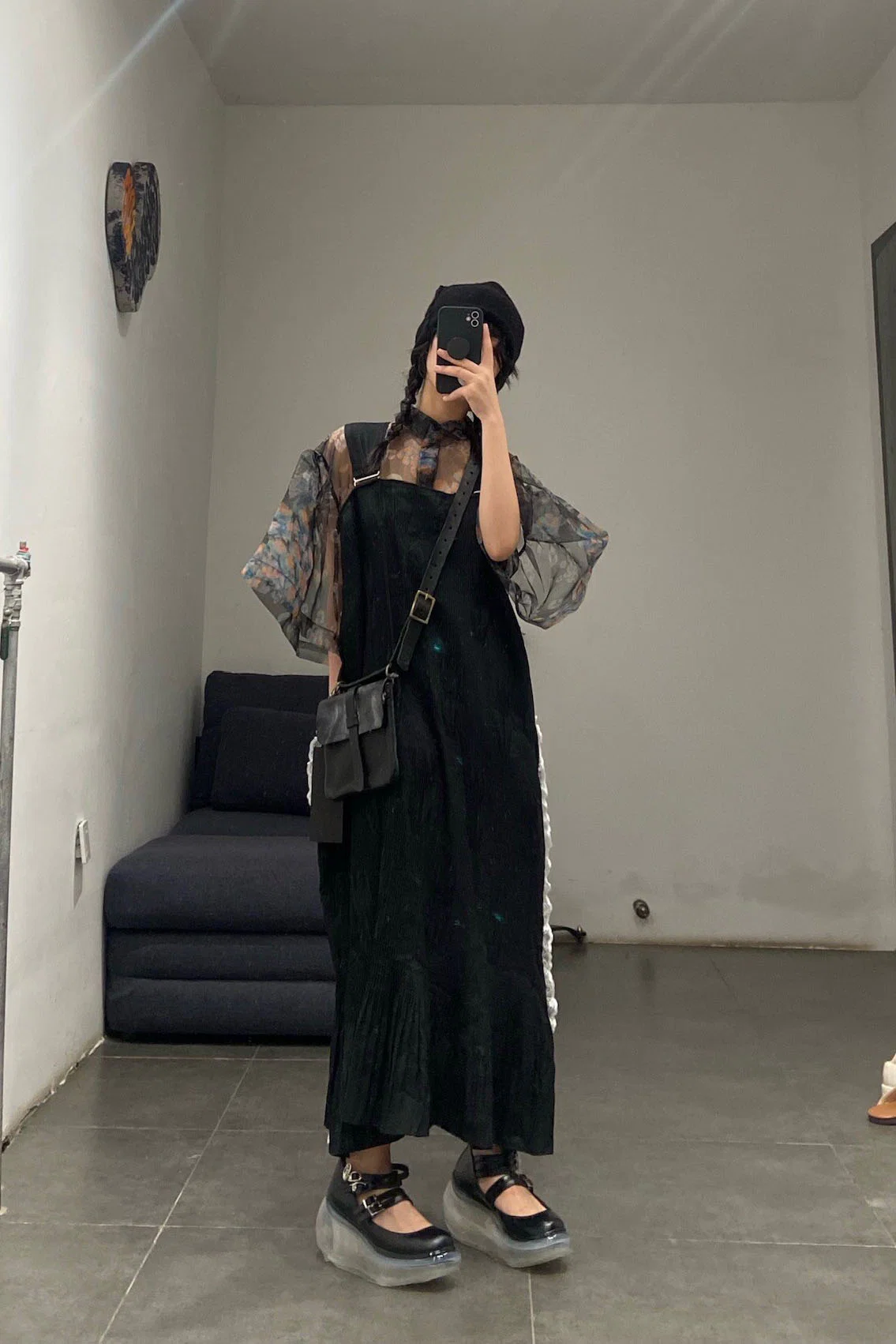 Jenny Fax Japan transparent air cushion original Mary Jane height increasing shoes series collection JF-JFAW21SHOE01-HEI black PJF4 - Image 25