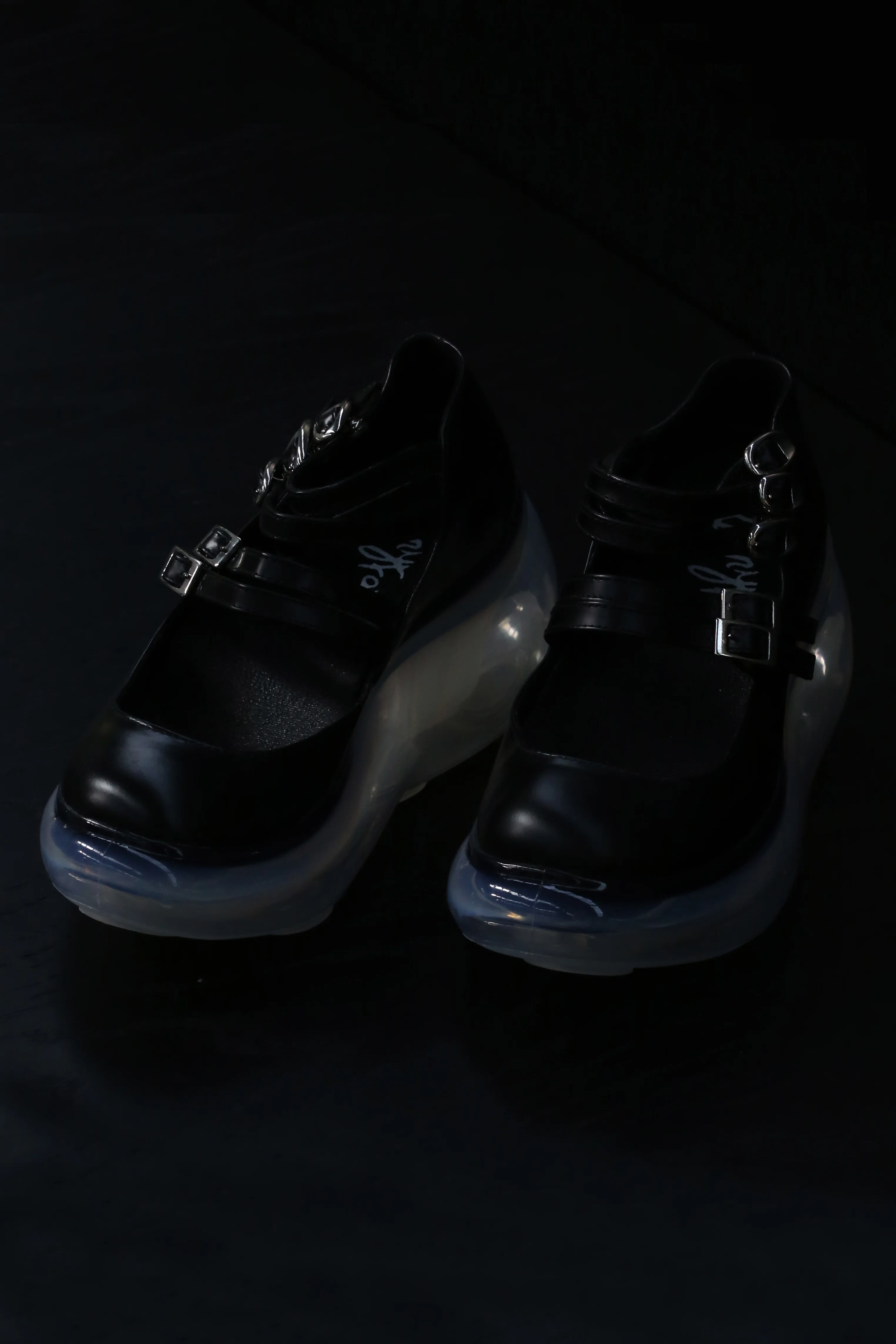 Jenny Fax Japan transparent air cushion original Mary Jane height increasing shoes series collection JF-JFAW21SHOE01-HEI black PJF4 - Image 4