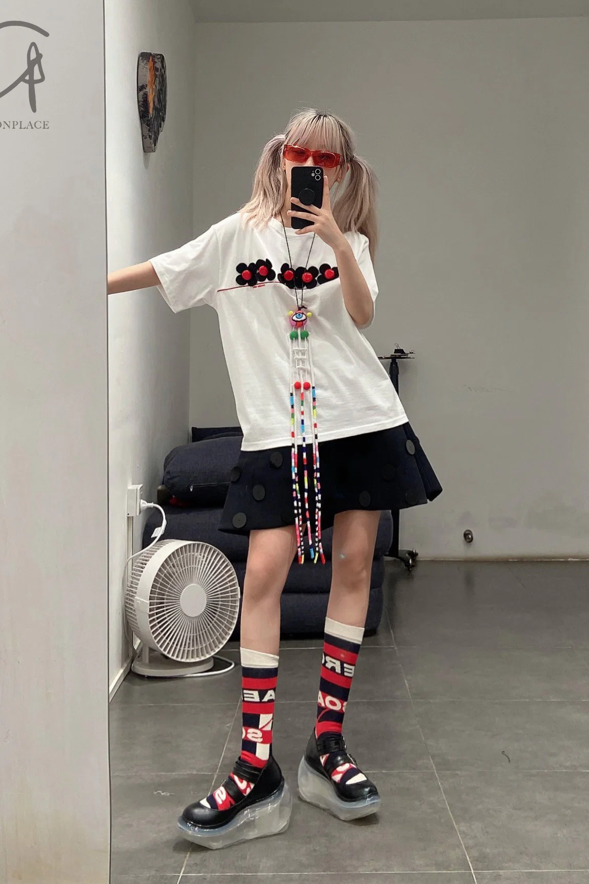 Jenny Fax Japan transparent air cushion original Mary Jane height increasing shoes series collection JF-JFAW21SHOE01-HEI black PJF4 - Image 45
