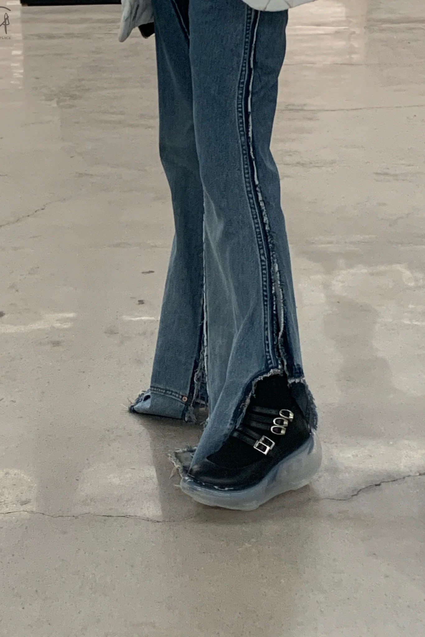 Jenny Fax Japan transparent air cushion original Mary Jane height increasing shoes series collection JF-JFAW21SHOE01-HEI black PJF4 - Image 48