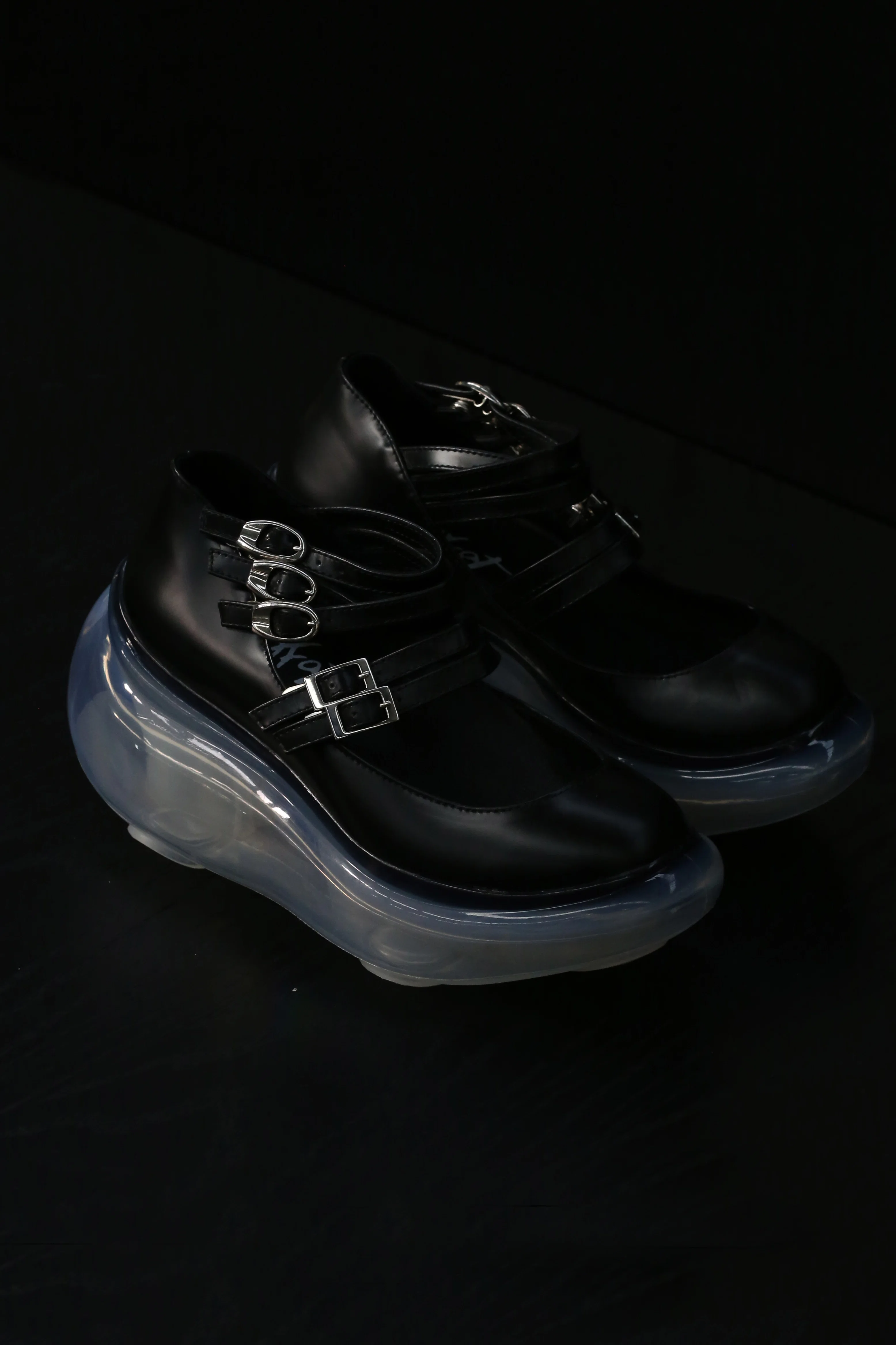 Jenny Fax Japan transparent air cushion original Mary Jane height increasing shoes series collection JF-JFAW21SHOE01-HEI black PJF4 - Image 6