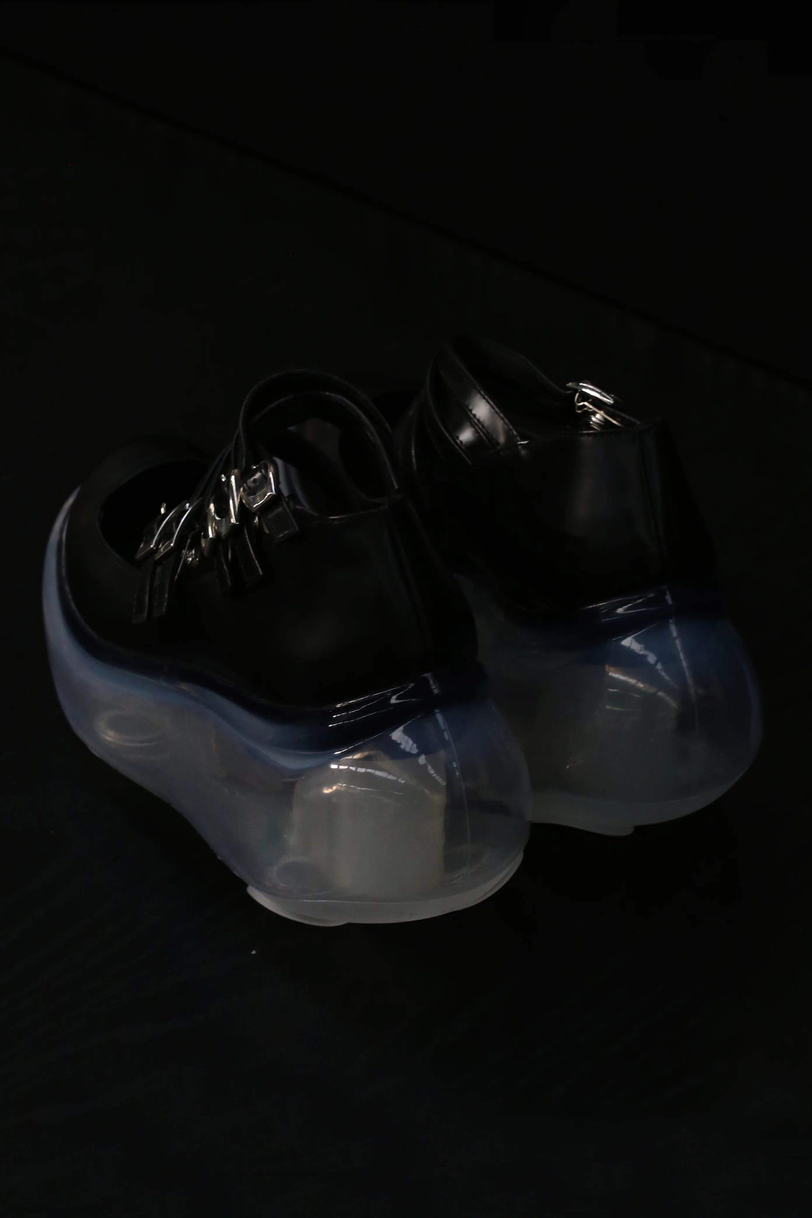 Jenny Fax Japan transparent air cushion original Mary Jane height increasing shoes series collection JF-JFAW21SHOE01-HEI black PJF4 - Image 7