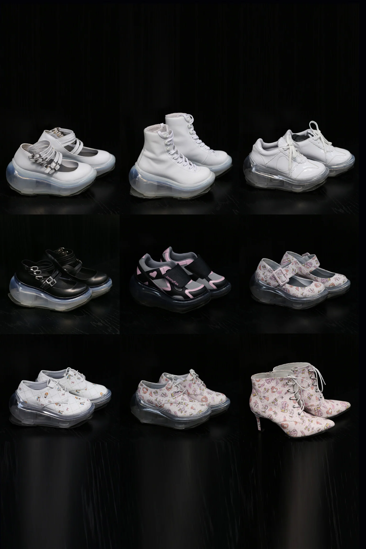 Jenny Fax Japanese transparent air cushion original Mary Jane height increasing shoes series collection JF-JFAW22SHOES03-KT cartoon PJF4 - Image 3
