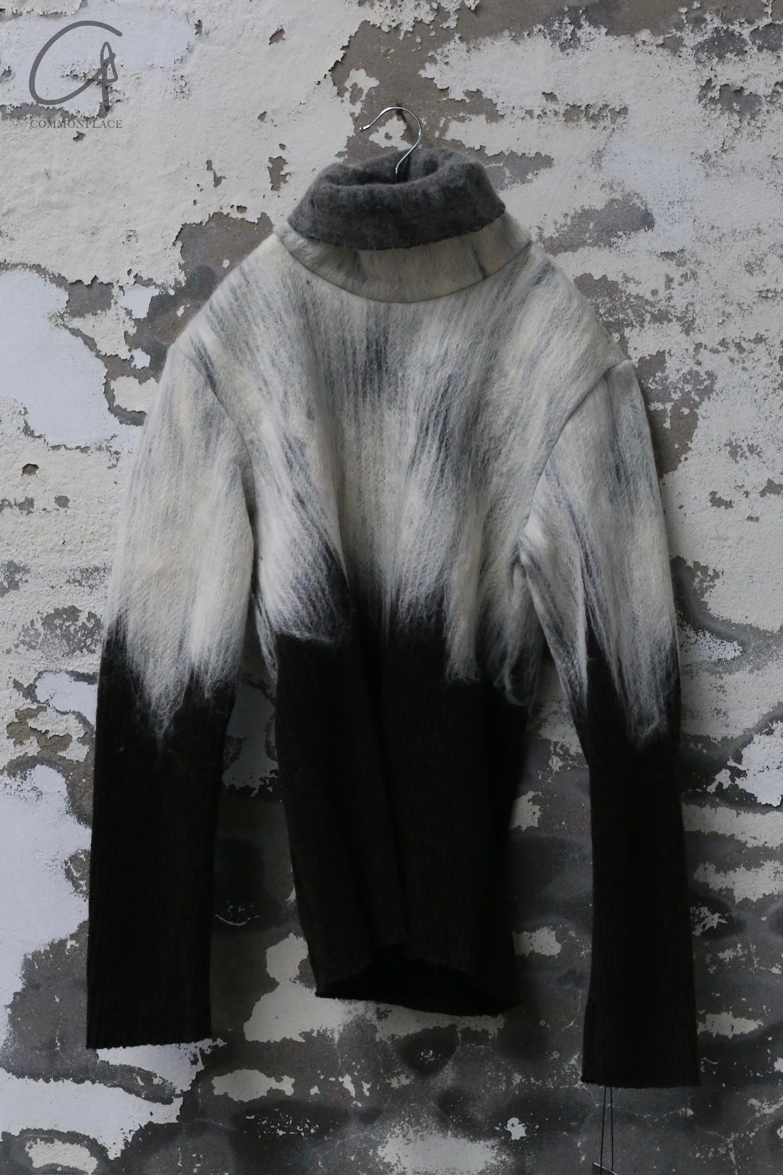 K`ANG 24 Autumn and Winter Unisex Gradient Turtleneck Sweater Rome KANG-MW/MT-001-HN-AG-SZHB Dark Brown/Gray - Image 7