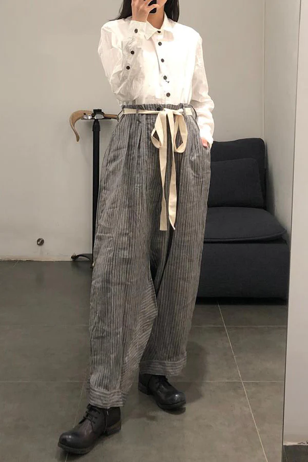 KLASICA White Pocket Long Lining Japanese Handmade KLC-19C-67SHSH-032-BAI 19C-67SH SH-032 White - Image 17