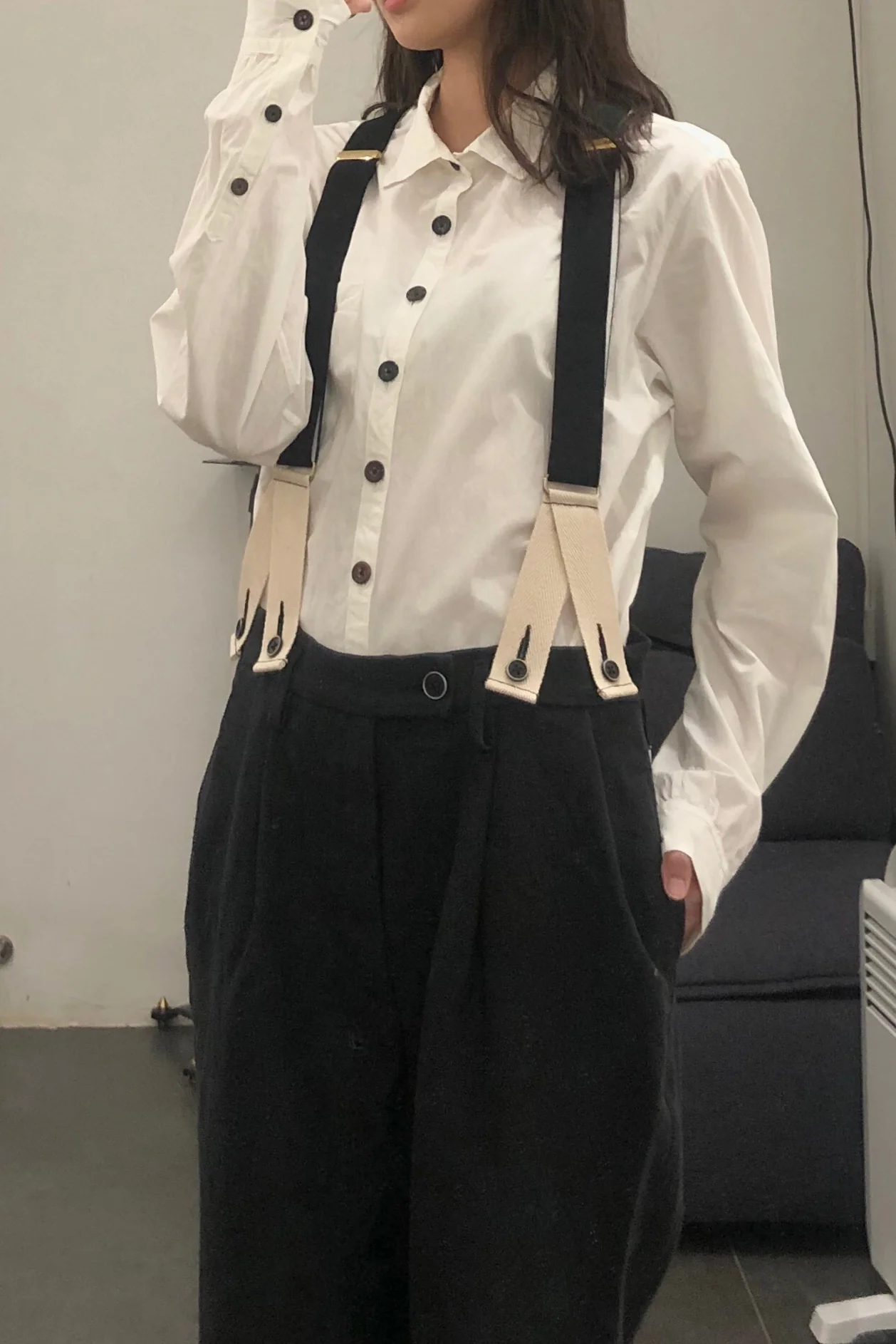KLASICA White Pocket Long Lining Japanese Handmade KLC-19C-67SHSH-032-BAI 19C-67SH SH-032 White - Image 18