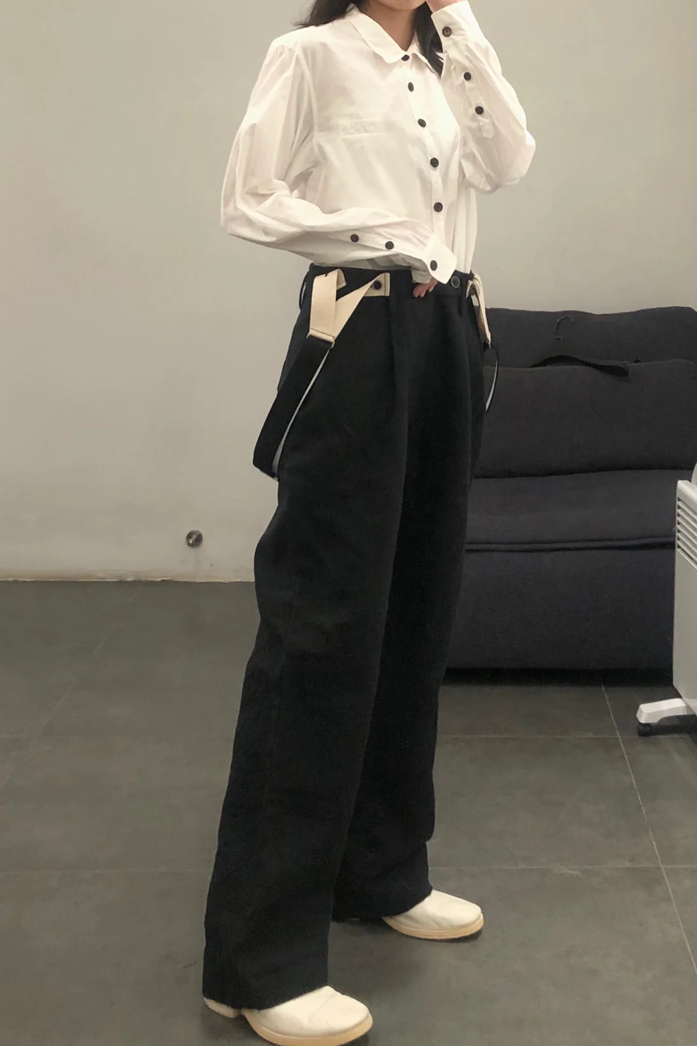 KLASICA White Pocket Long Lining Japanese Handmade KLC-19C-67SHSH-032-BAI 19C-67SH SH-032 White - Image 21