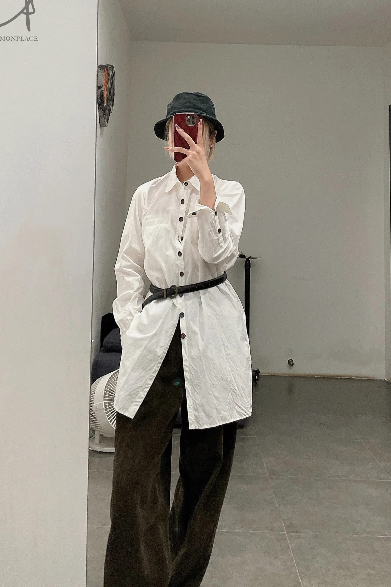 KLASICA White Pocket Long Lining Japanese Handmade KLC-19C-67SHSH-032-BAI 19C-67SH SH-032 White - Image 33