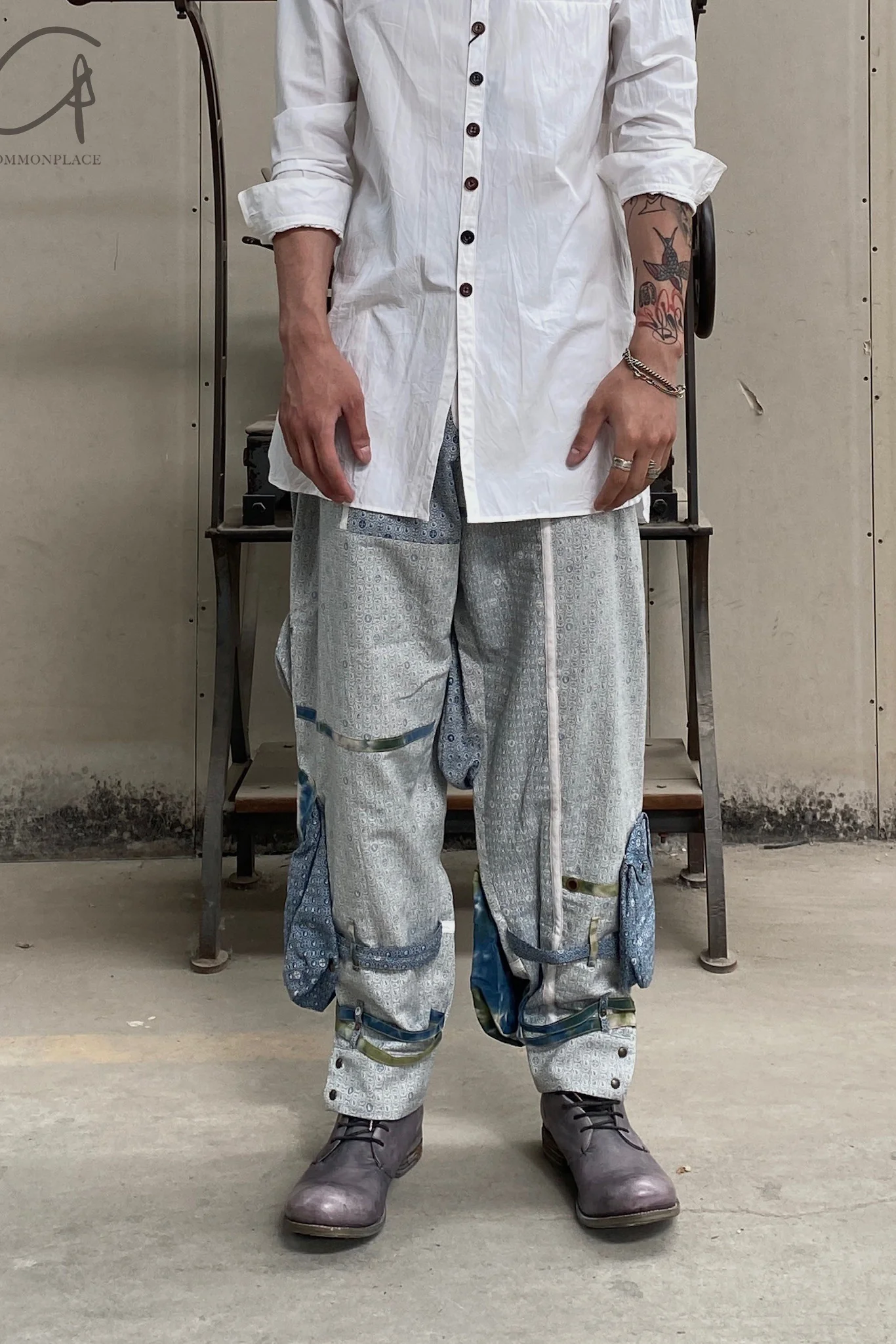 KLASICA White Pocket Long Lining Japanese Handmade KLC-19C-67SHSH-032-BAI 19C-67SH SH-032 White - Image 6