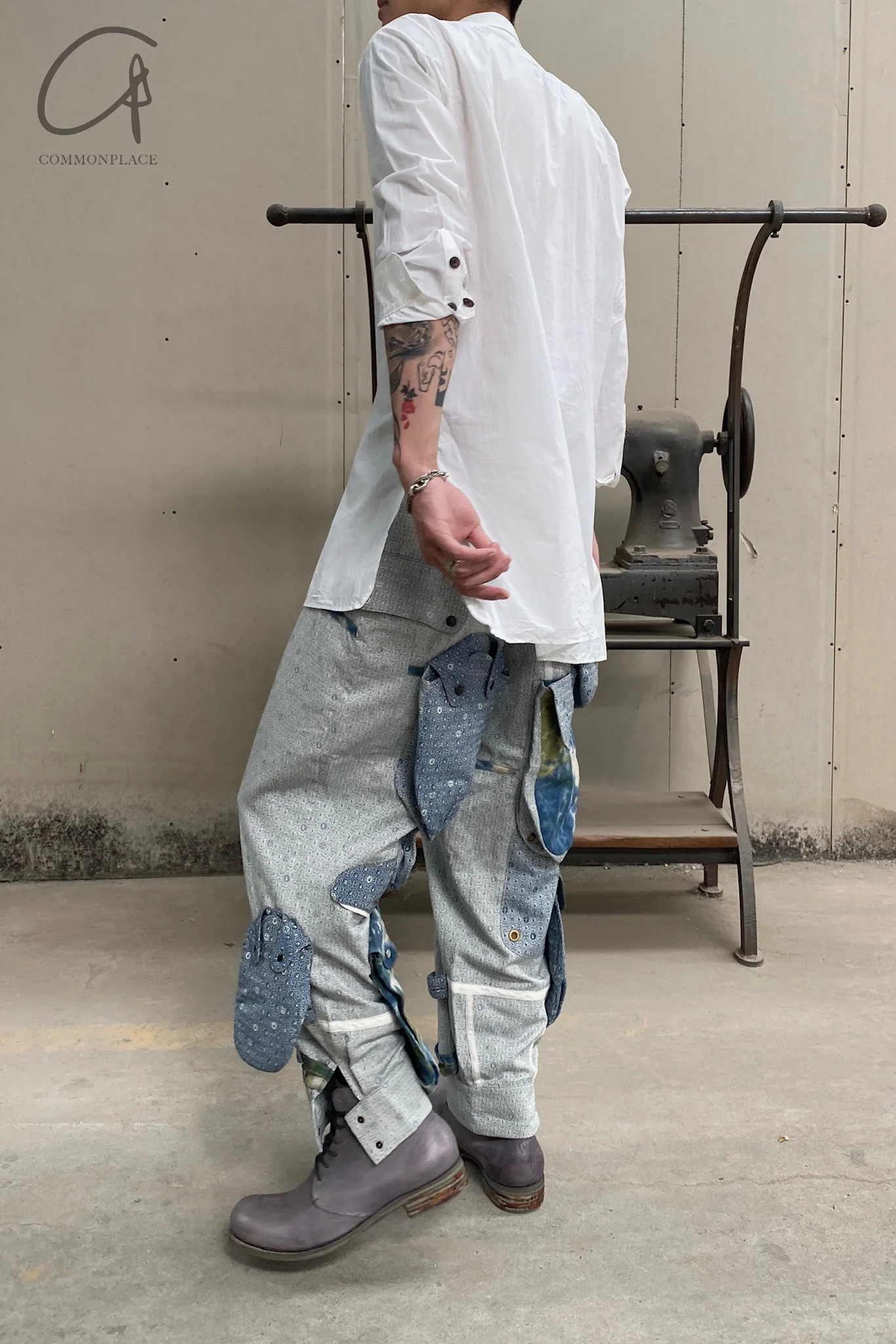 KLASICA White Pocket Long Lining Japanese Handmade KLC-19C-67SHSH-032-BAI 19C-67SH SH-032 White - Image 7