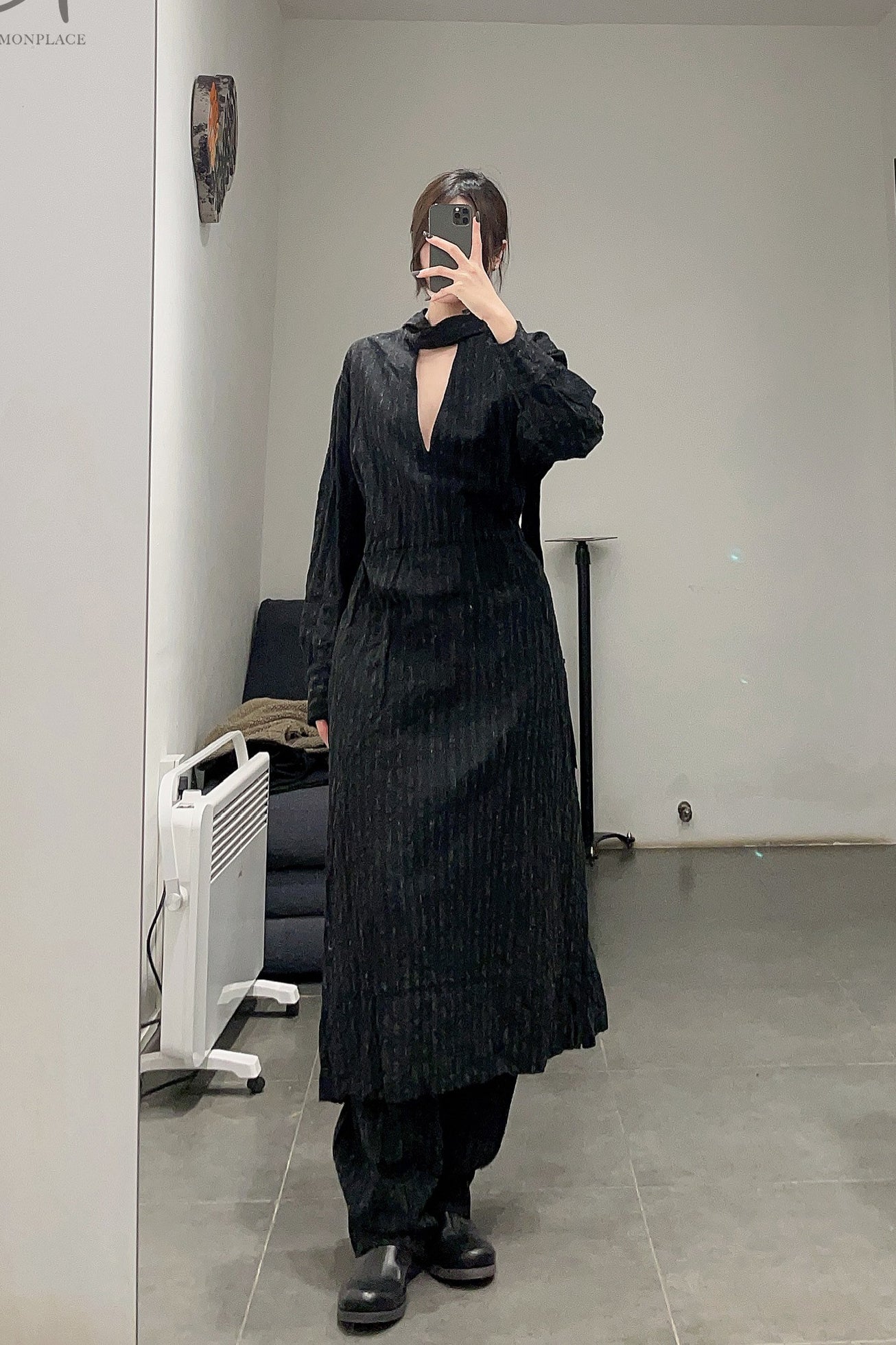 KLASICA ink color long-sleeved shirt 22C-52OPC - Image 9