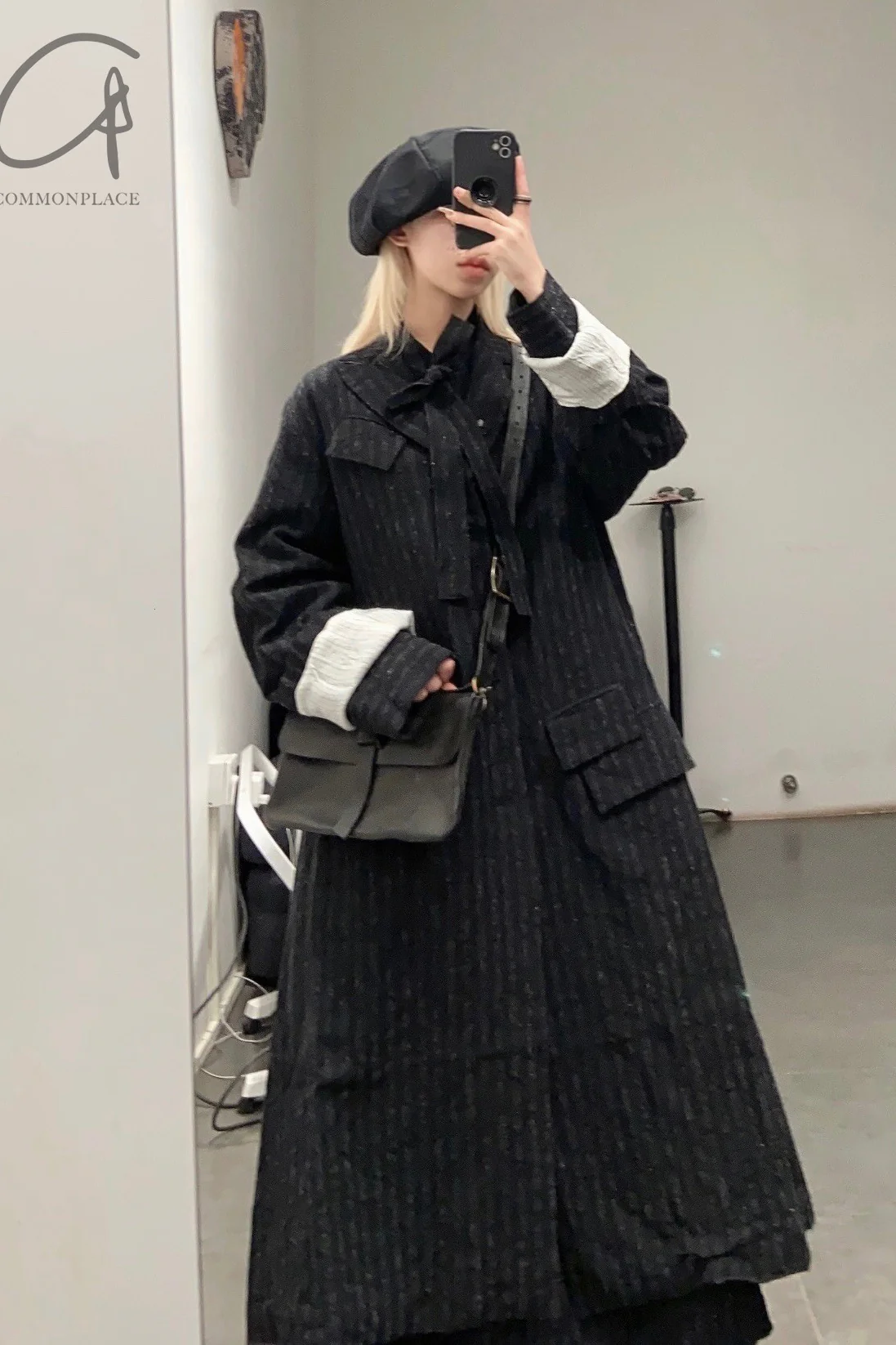 KLASICA ink color striped wool jacket 22C-45LCT - Image 15