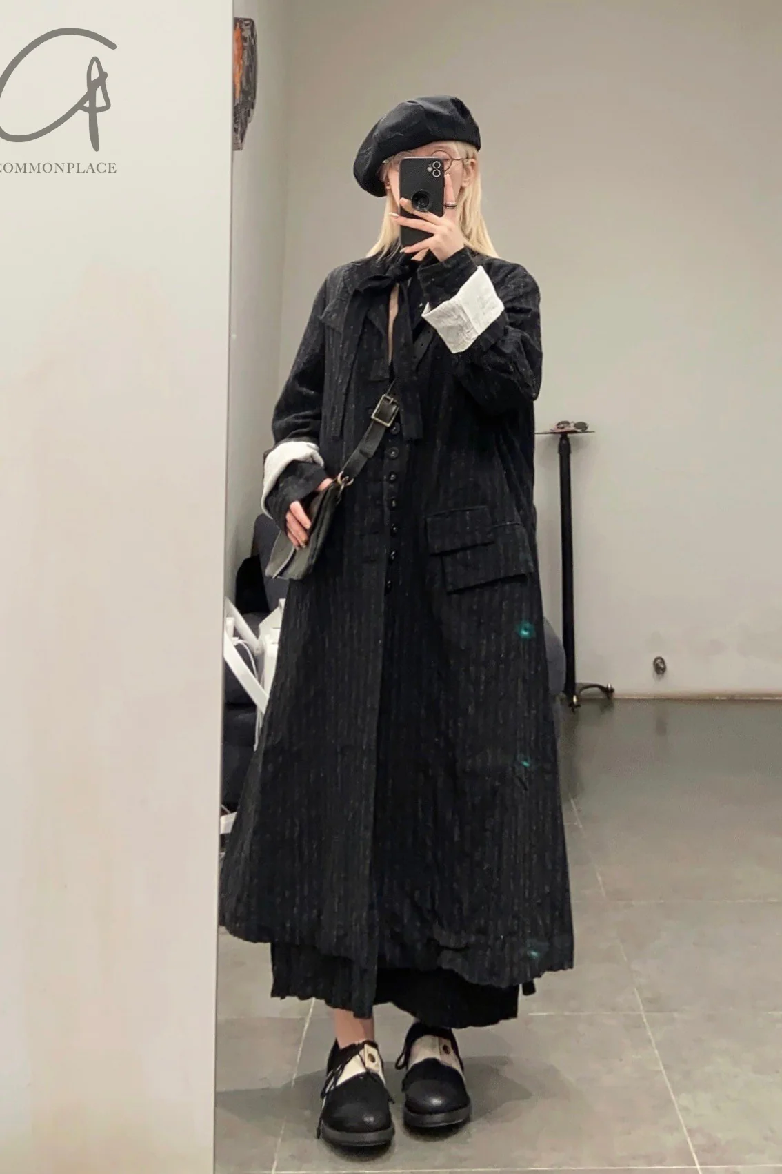 KLASICA ink color striped wool jacket 22C-45LCT - Image 18