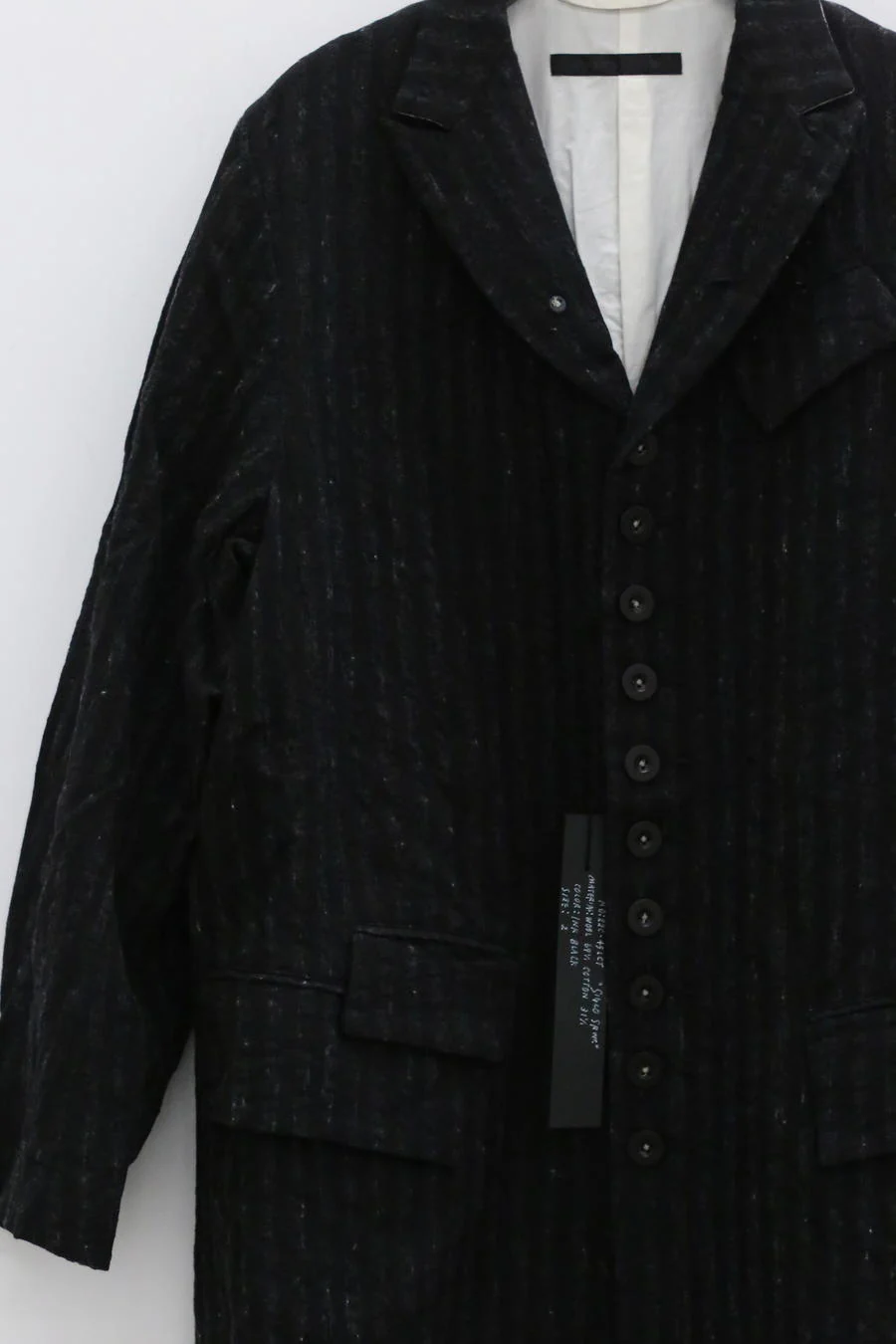 KLASICA ink color striped wool jacket 22C-45LCT - Image 3