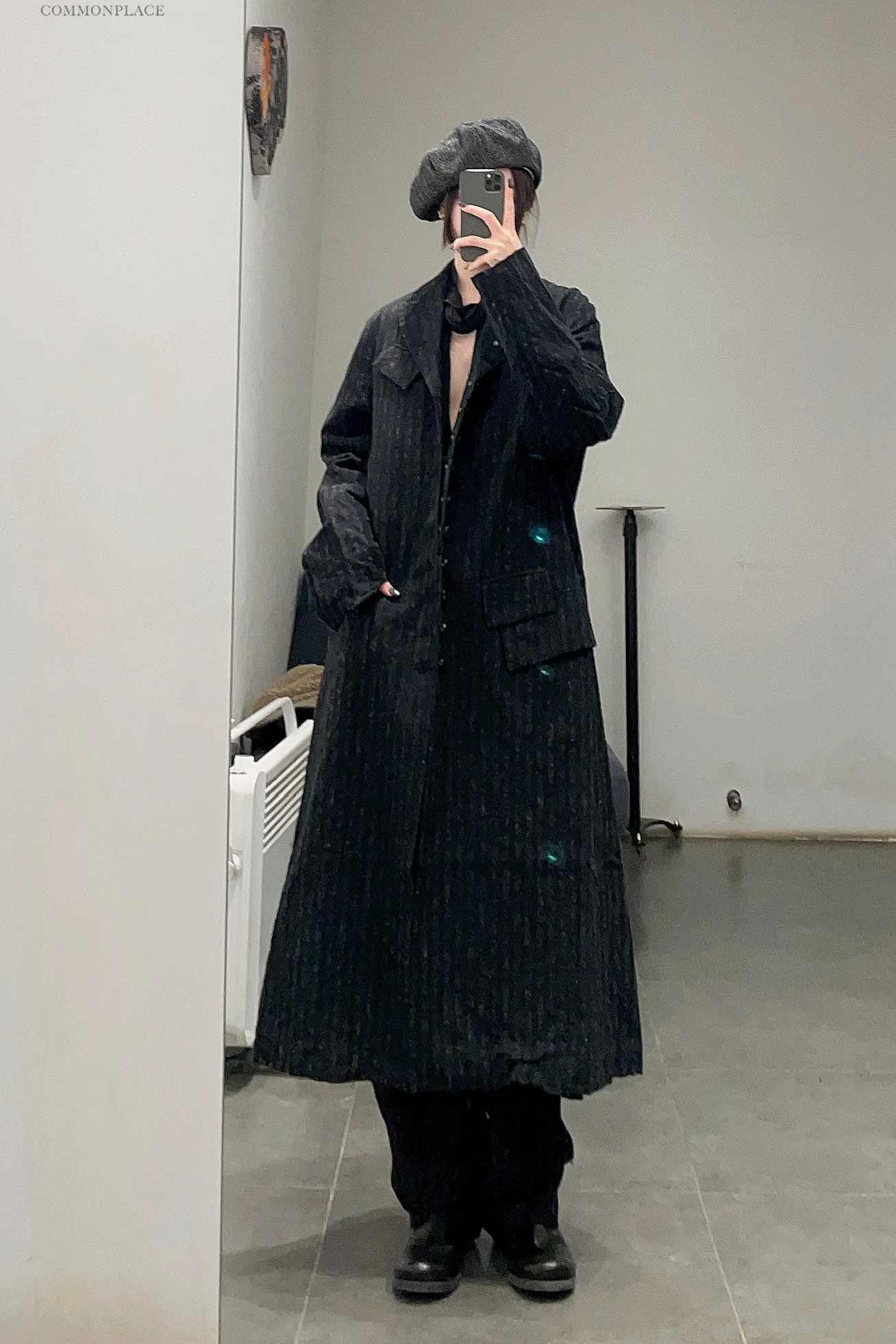 KLASICA ink color striped wool jacket 22C-45LCT - Image 9