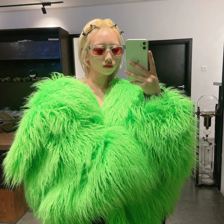 KUBORAUM Berlin Contemporary Art Vision Sunglasses Green Frame Red Lenses Very Light KBM-51-25MT Green - Image 14