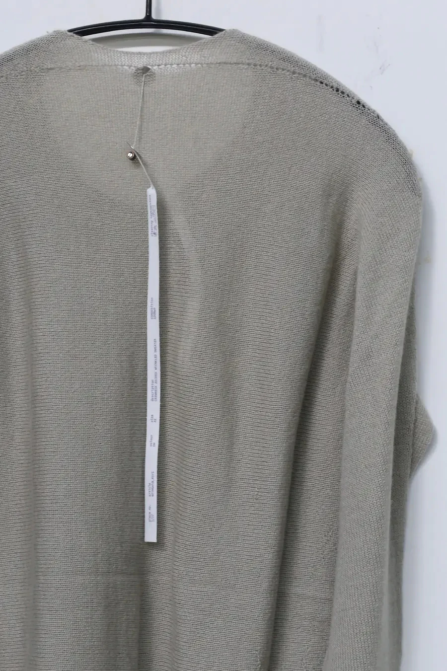 Label Under Construction round neck arched fold sweater YMSW59 DW - Image 3