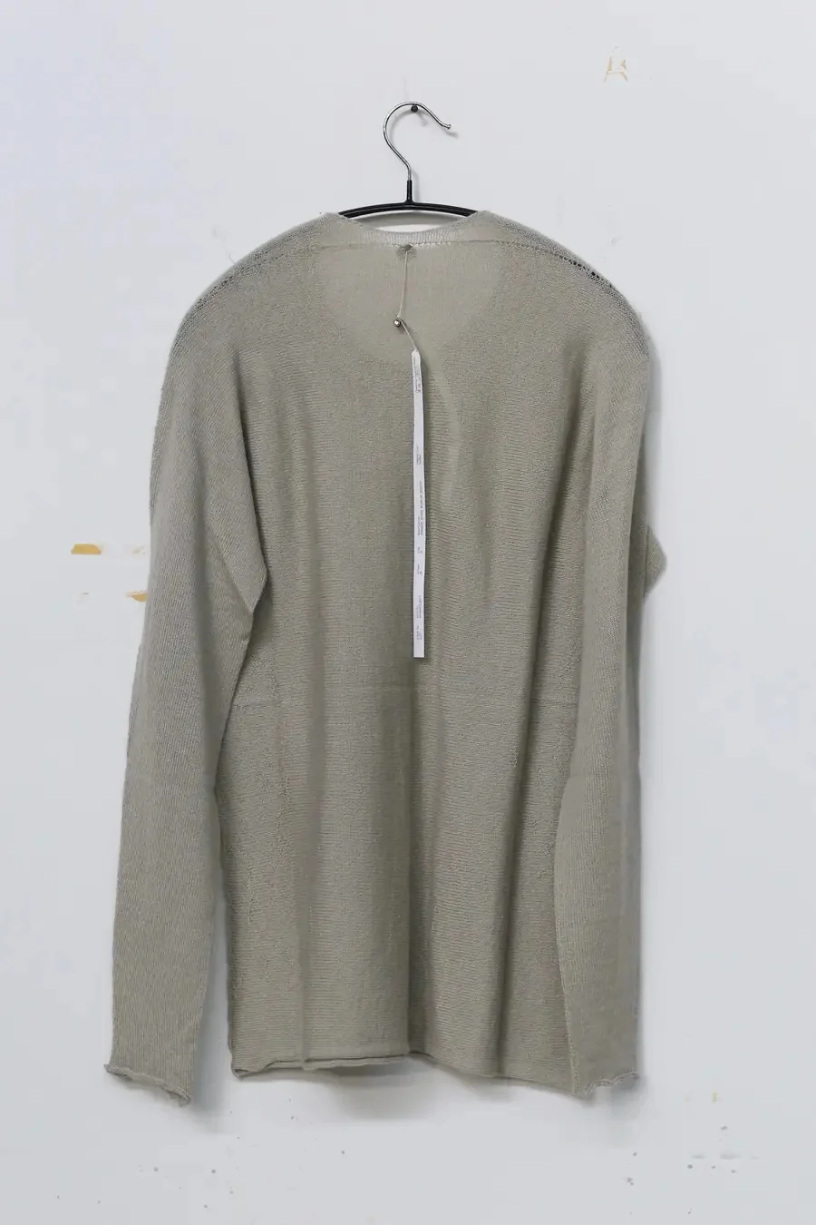 Label Under Construction round neck arched fold sweater YMSW59 DW - Image 4