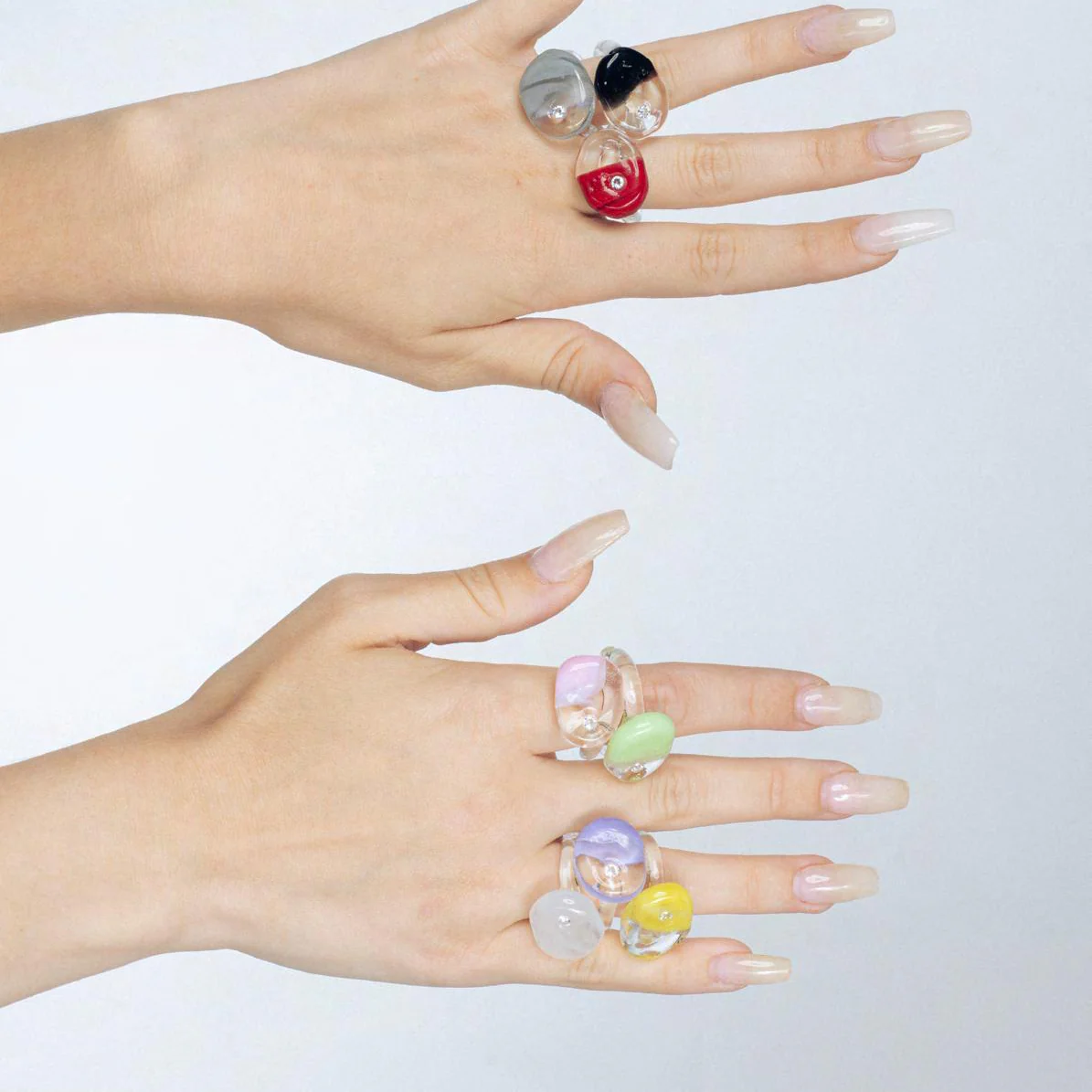 LEVENS 25 Spring/Summer Magic Stone Ring LVS-SS2515MAGICSTRI-PNK-FEN Pink - Image 6