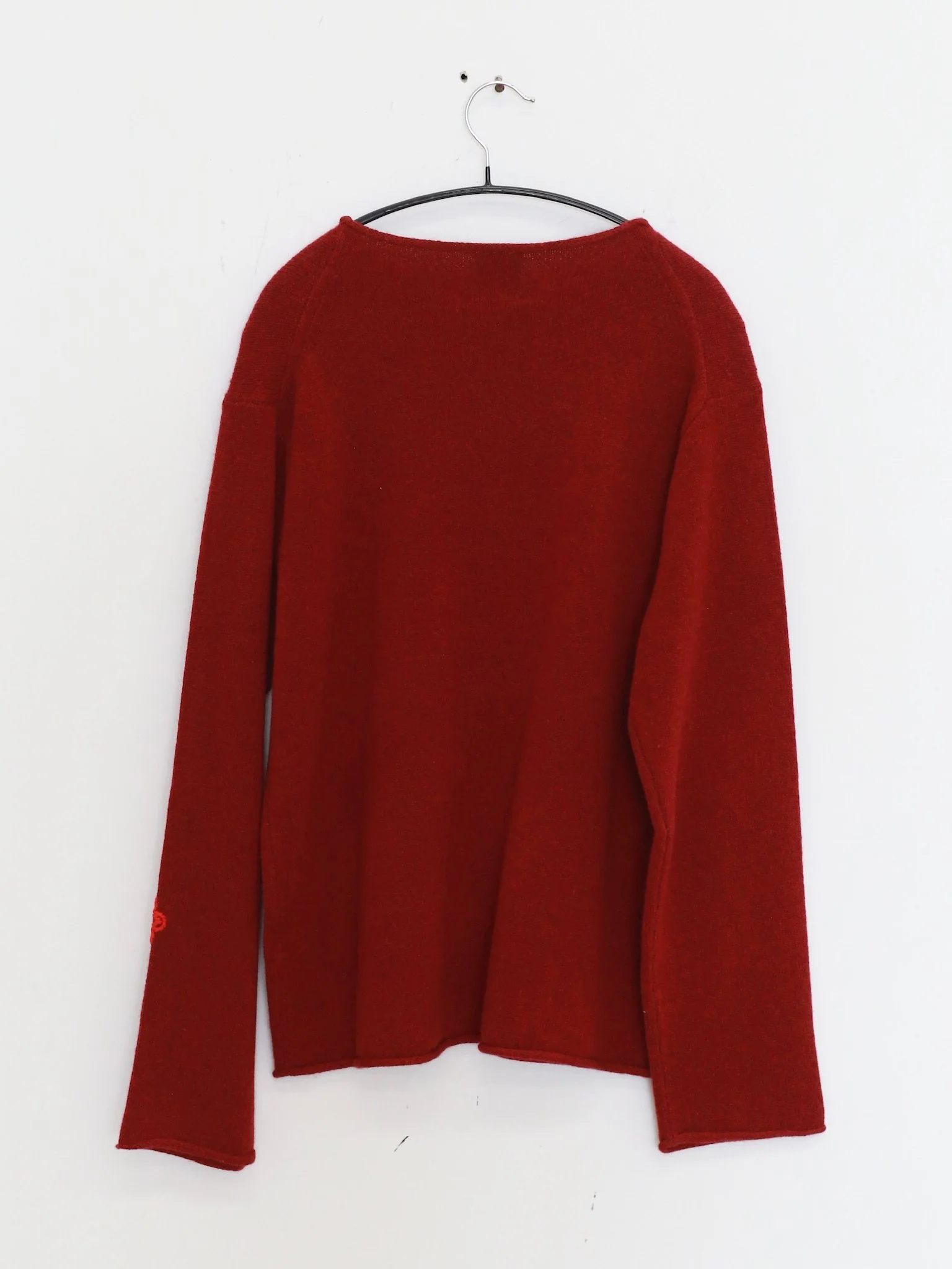 YANYAN KNITS COMMONPLACE Rolled Neck Pullover - Limited Edition for the Year of the Horse - YYK-YYW26-0961CP-HONG (Red) - Image 4