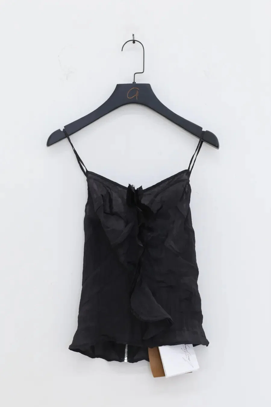 Louis Shengtao Chen Black Water Wave Flower Sling Top 22SS 2251150 PLSC14 - Image 8