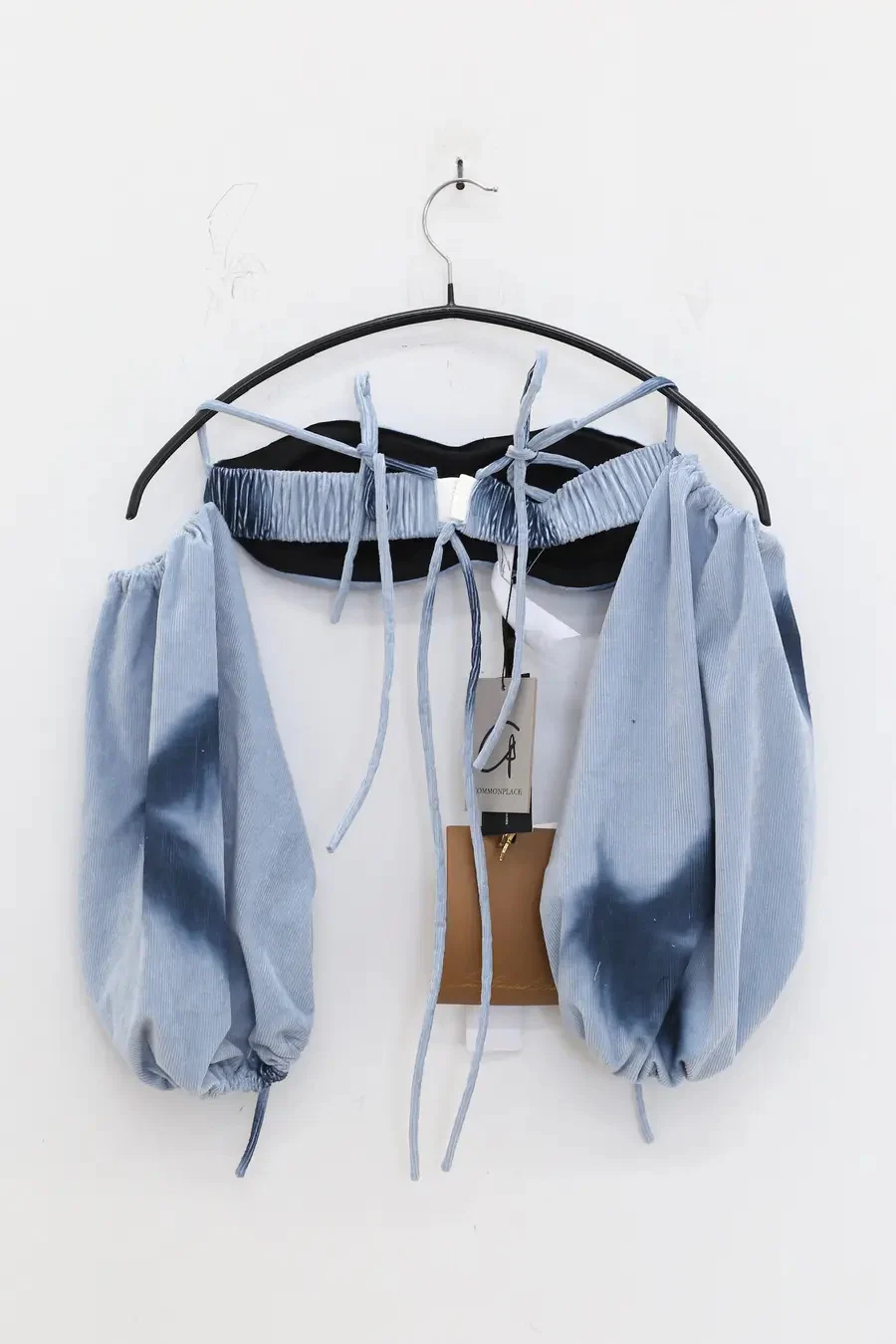 Louis Shengtao Chen Light Blue Feather Corduroy Bra 22SS 2251276 - Image 11