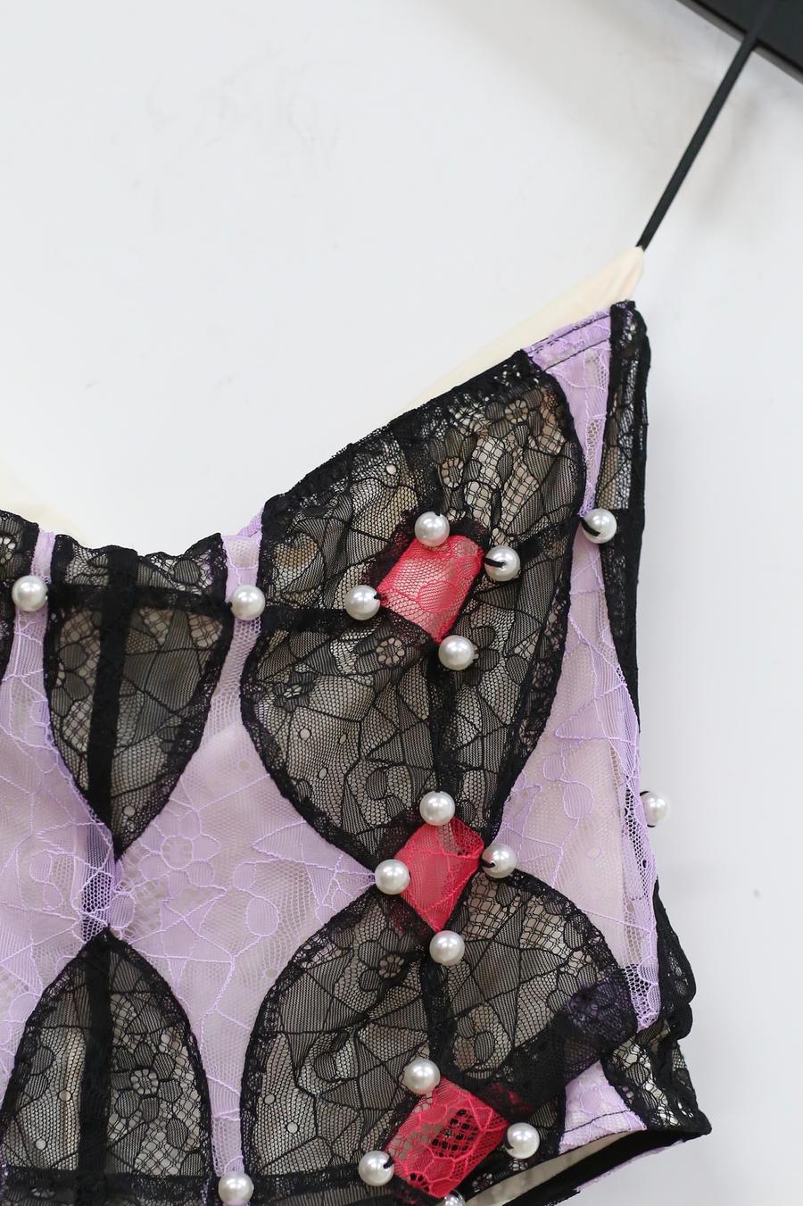 Louis Shengtao Chen MEDICI lace stitching pearl tube top 2252101 color matching - Image 2