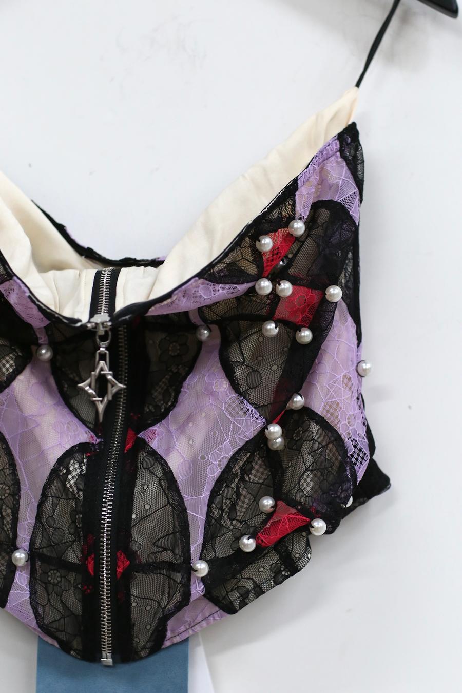Louis Shengtao Chen MEDICI lace stitching pearl tube top 2252101 color matching - Image 3
