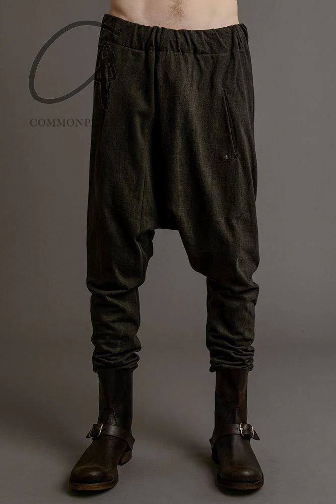 m.a+ elastic waist low crotch double pocket pants P571-MJP1 Carbon - Image 7