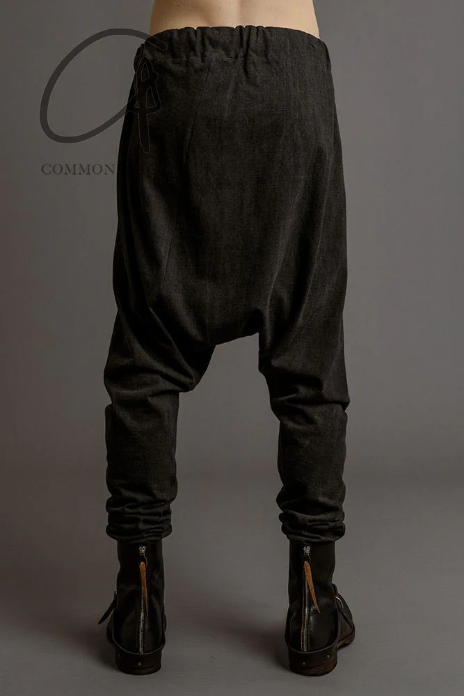 m.a+ elastic waist low crotch double pocket pants P571-MJP1 Carbon - Image 9
